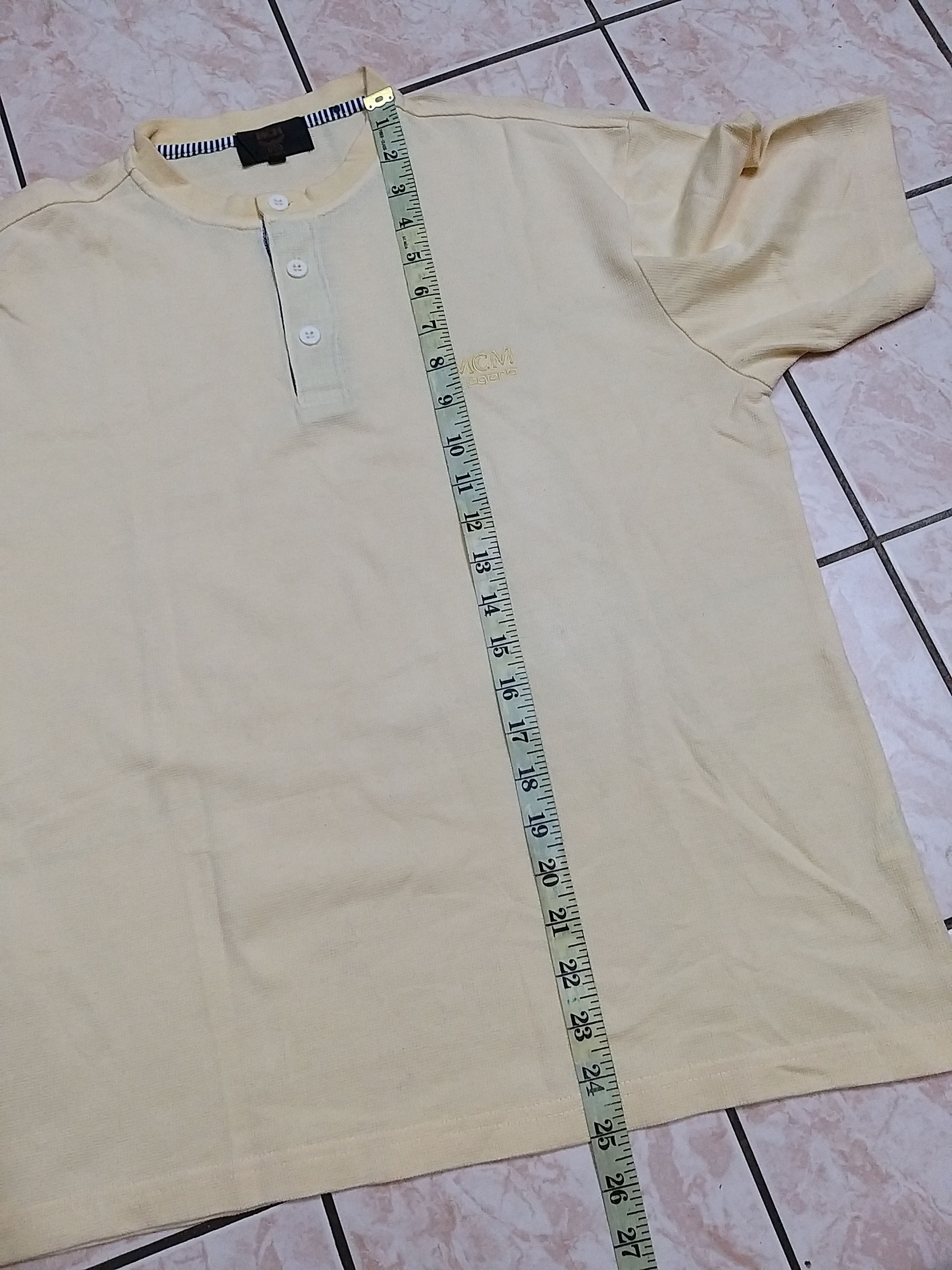MCM NICE💥MCM LEGERE HALF BUTTON T SHIRT Size US M / EU 48-50 / 2 - 6 Thumbnail
