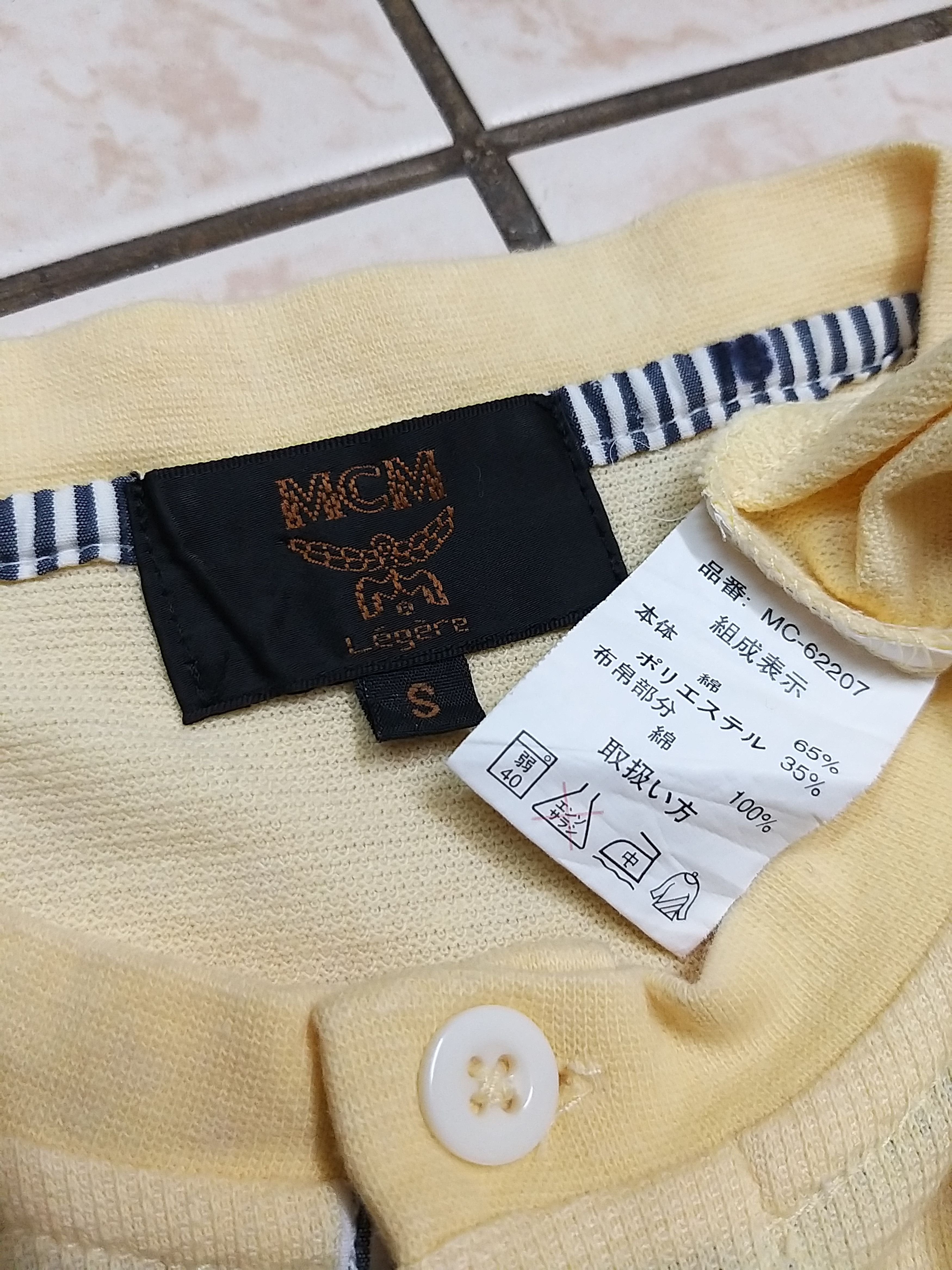 MCM NICE💥MCM LEGERE HALF BUTTON T SHIRT Size US M / EU 48-50 / 2 - 8 Thumbnail