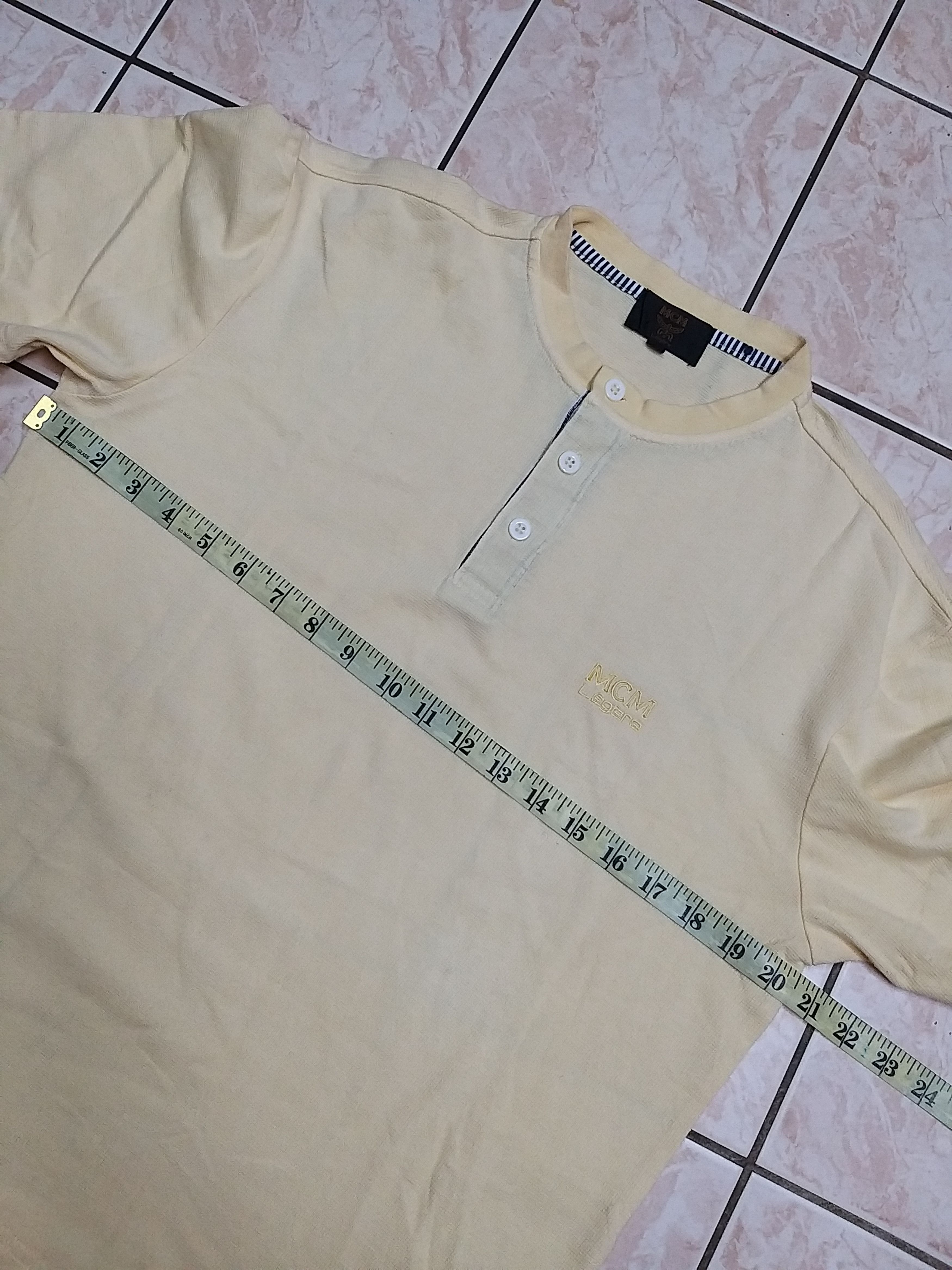 MCM NICE💥MCM LEGERE HALF BUTTON T SHIRT Size US M / EU 48-50 / 2 - 5 Thumbnail