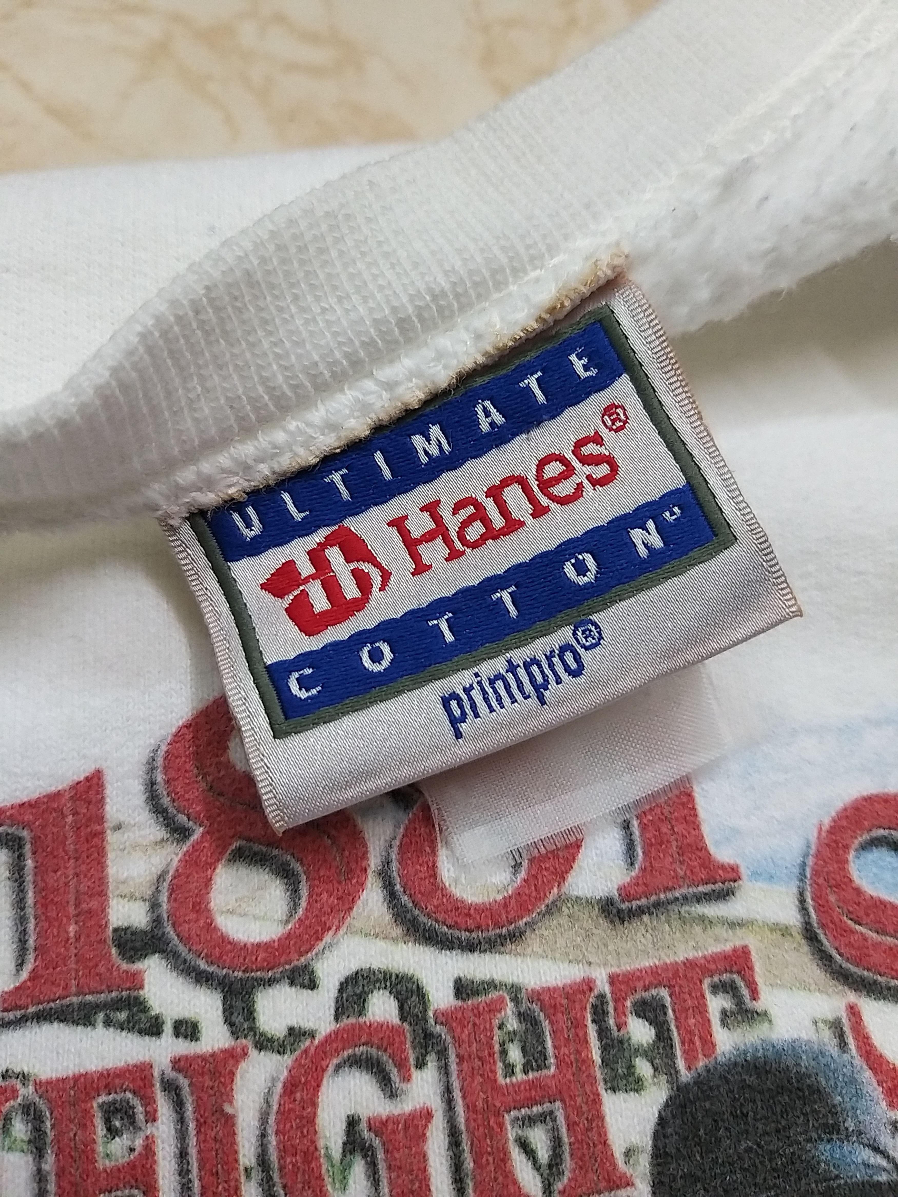 Hanes VINTAGE Y2K GUNFIGHT AT O.K CORRAL ARIZONA BAGGY SWEATSHIRT Size US XL / EU 56 / 4 - 8 Thumbnail