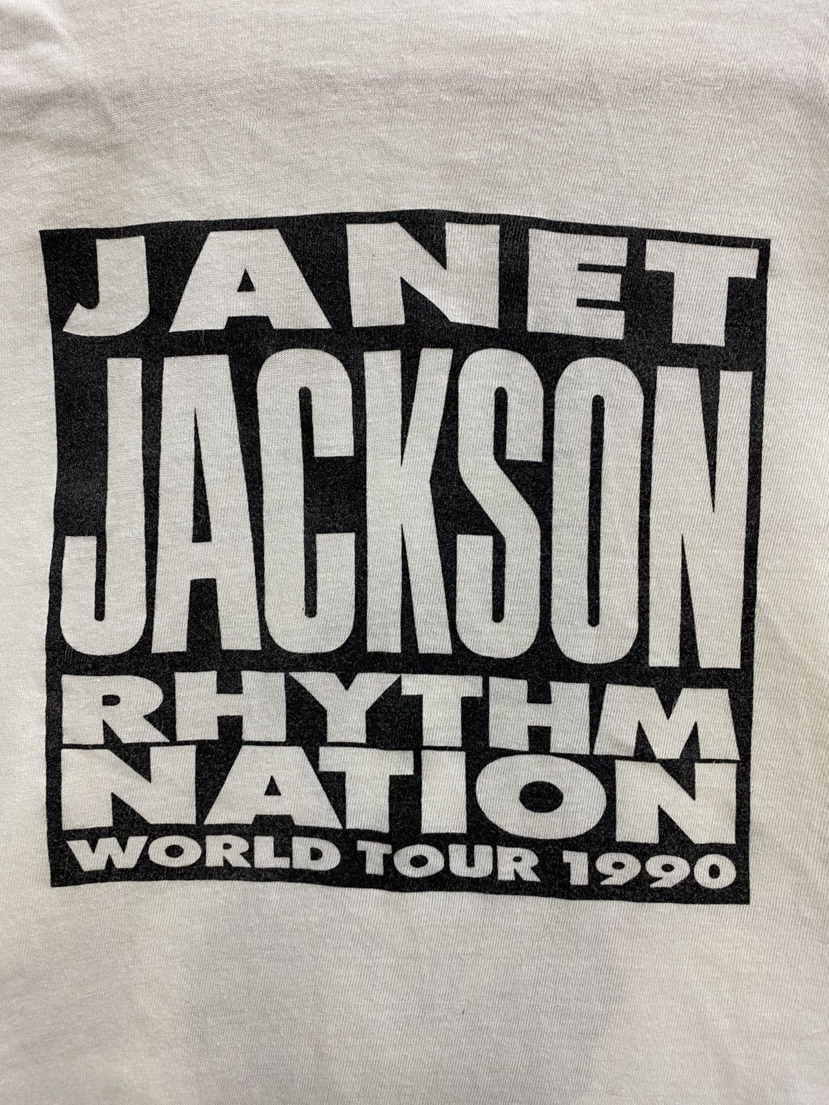 Rap Tees vintage 1990 JANET JACKSON rhythm nation tour t-shirts Size US L / EU 52-54 / 3 - 5 Thumbnail