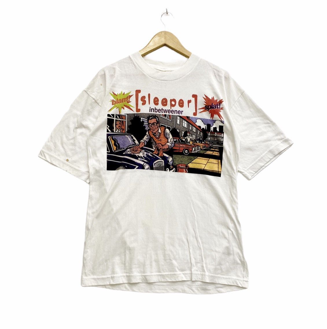 Band Tees vintage 1995 SLEEPER inbetweener album rare design t-shirts Size US XL / EU 56 / 4 - 1 Thumbnail