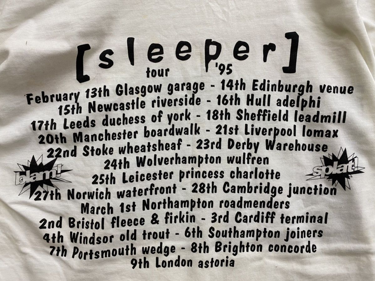 Band Tees vintage 1995 SLEEPER inbetweener album rare design t-shirts Size US XL / EU 56 / 4 - 6 Thumbnail