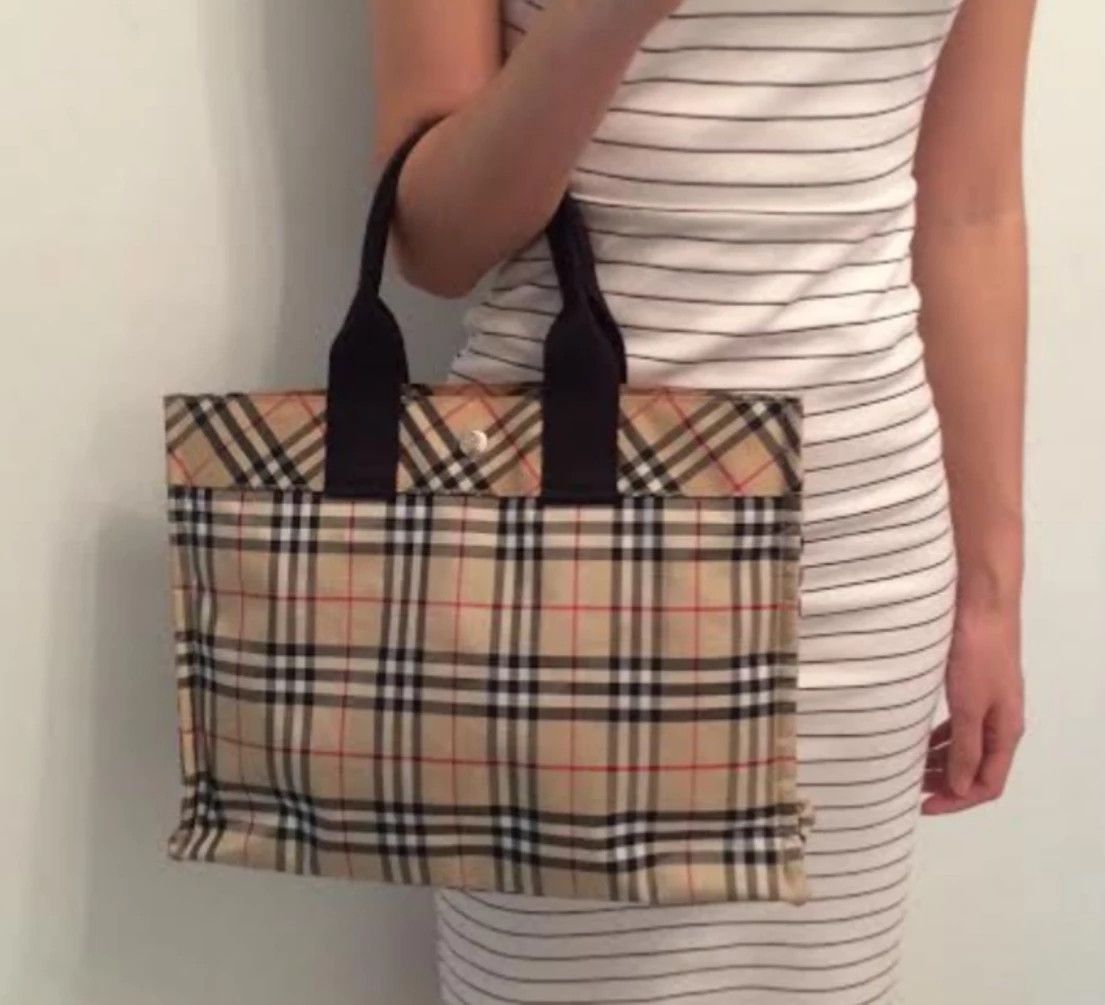 Burberry Burberry London Blue Label Nova Check Tote Bag