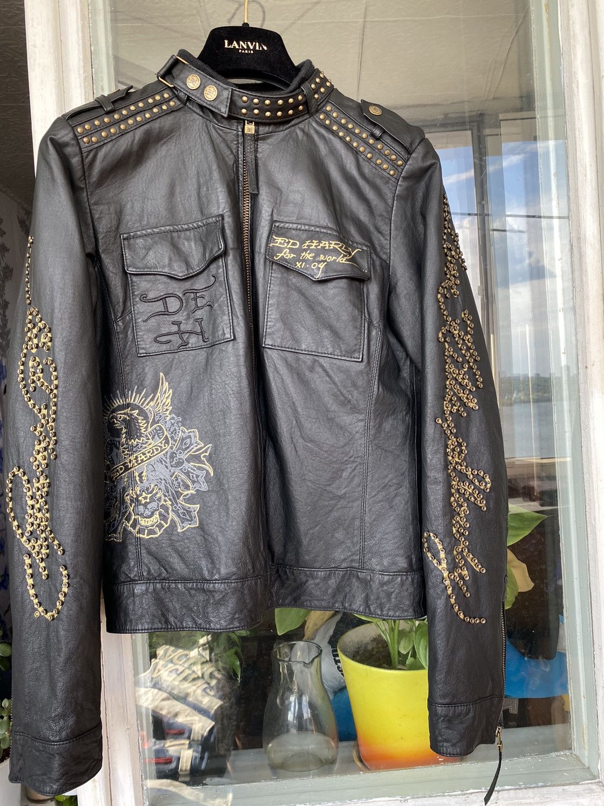 Vintage Vintage Ed hardy Jacket Leather motorcycle bomber Size US S / EU 44-46 / 1 - 2 Preview