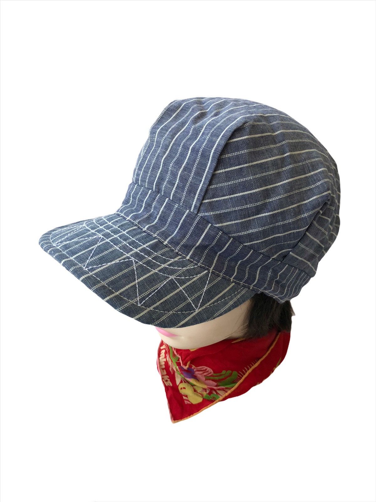 Samurai Jeans Sunny Sports 🇯🇵 Indigo Wabash Selvaged Engineer Cap Size ONE SIZE - 2 Thumbnail