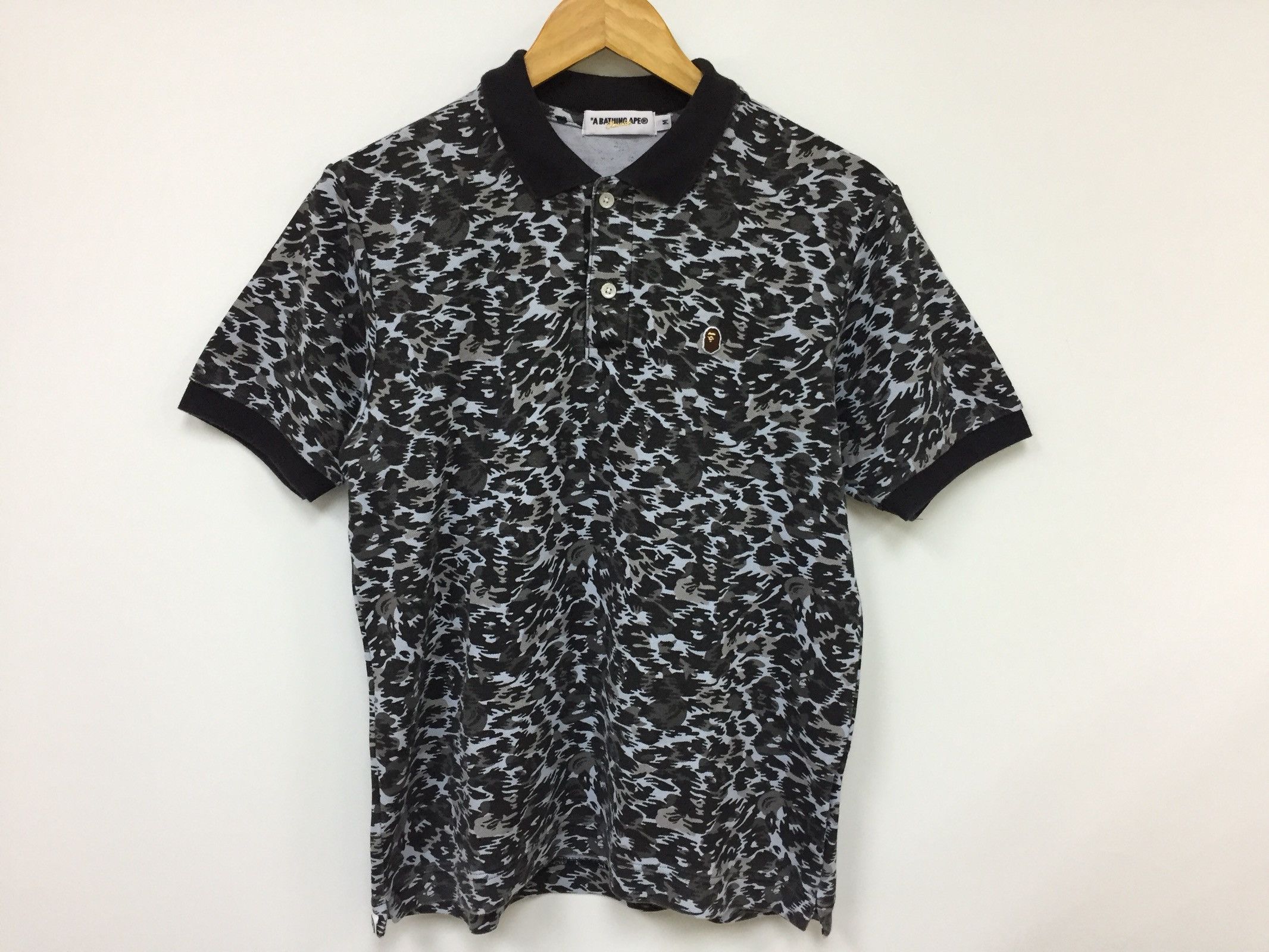 Bape Leopard Camo Polo (2008) Size US M / EU 48-50 / 2 - 2 Thumbnail