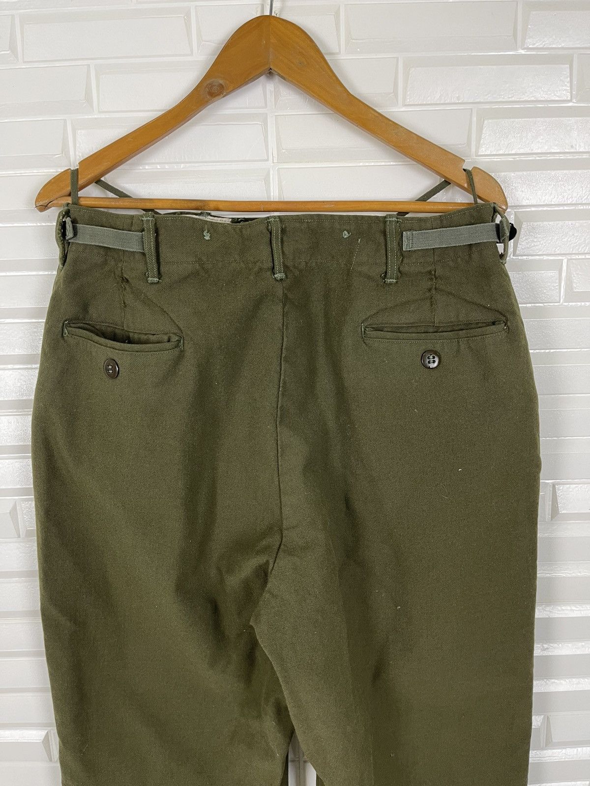 Vintage 1970 World War II German Wehrmacht Uniform Pants Size US 34 / EU 50 - 8 Thumbnail