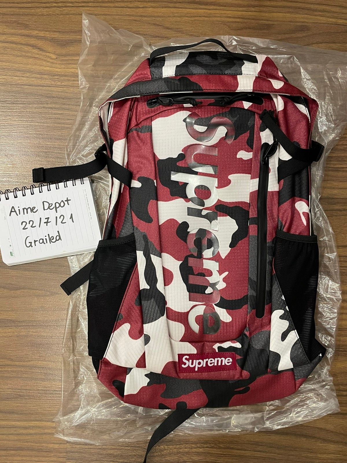 Supreme Backpack SS21 'Red Camo
