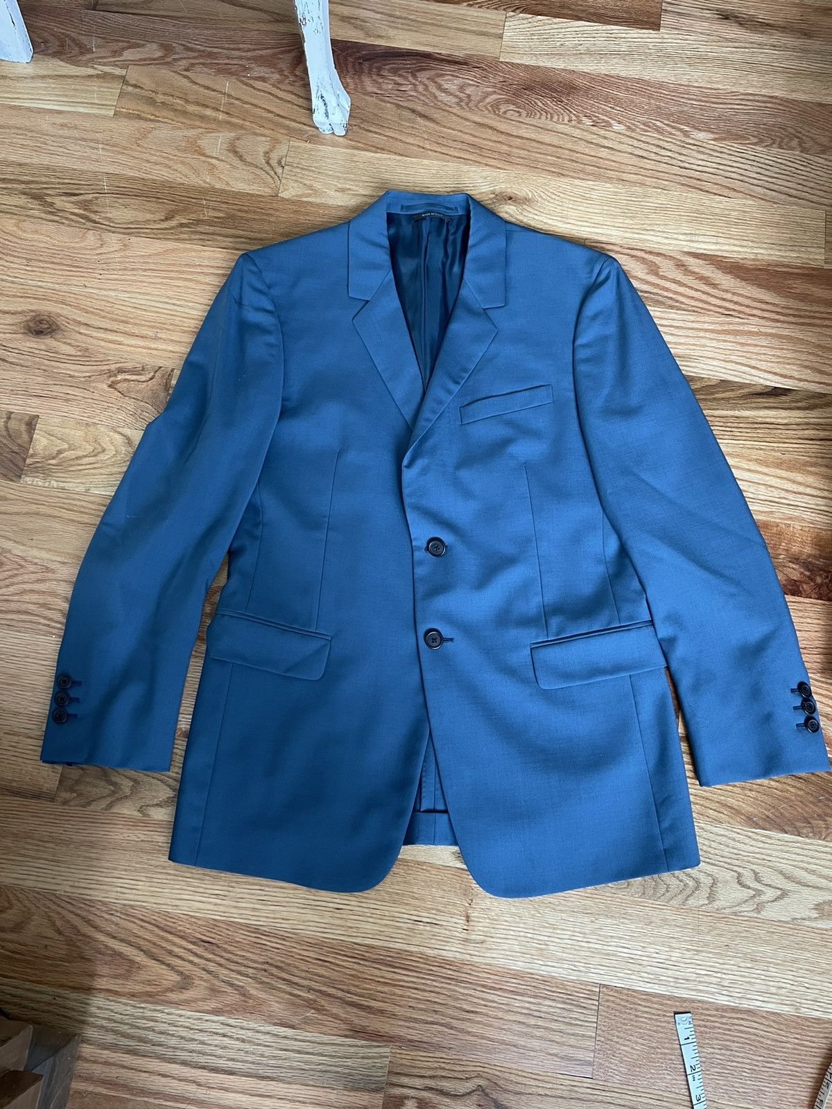 Prada Rare Prada teal wool mohair blazer suit jacket 2013/2014 Size 48R - 3 Thumbnail