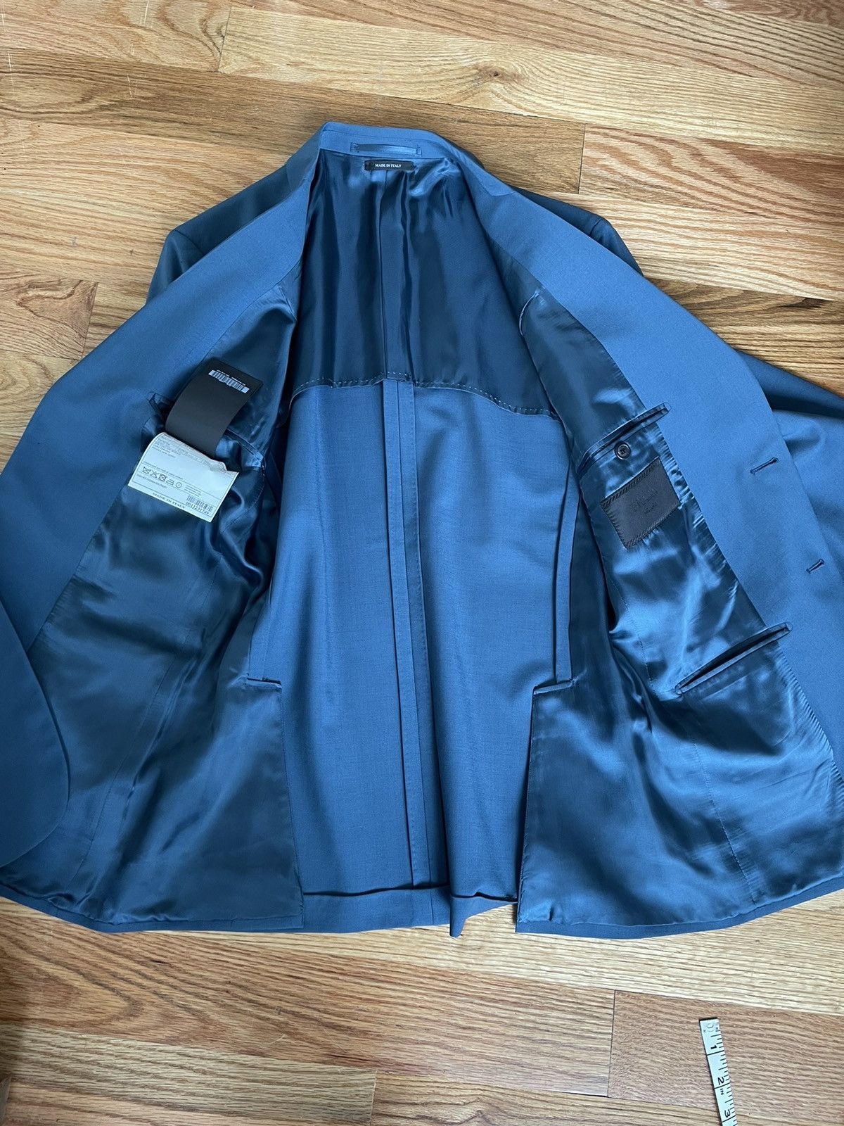 Prada Rare Prada teal wool mohair blazer suit jacket 2013/2014 Size 48R - 12 Thumbnail