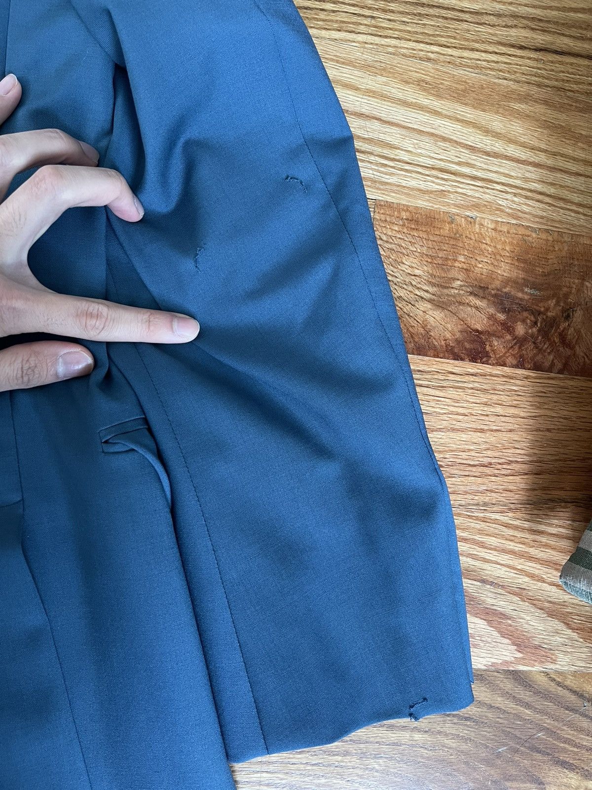 Prada Rare Prada teal wool mohair blazer suit jacket 2013/2014 Size 48R - 14 Thumbnail