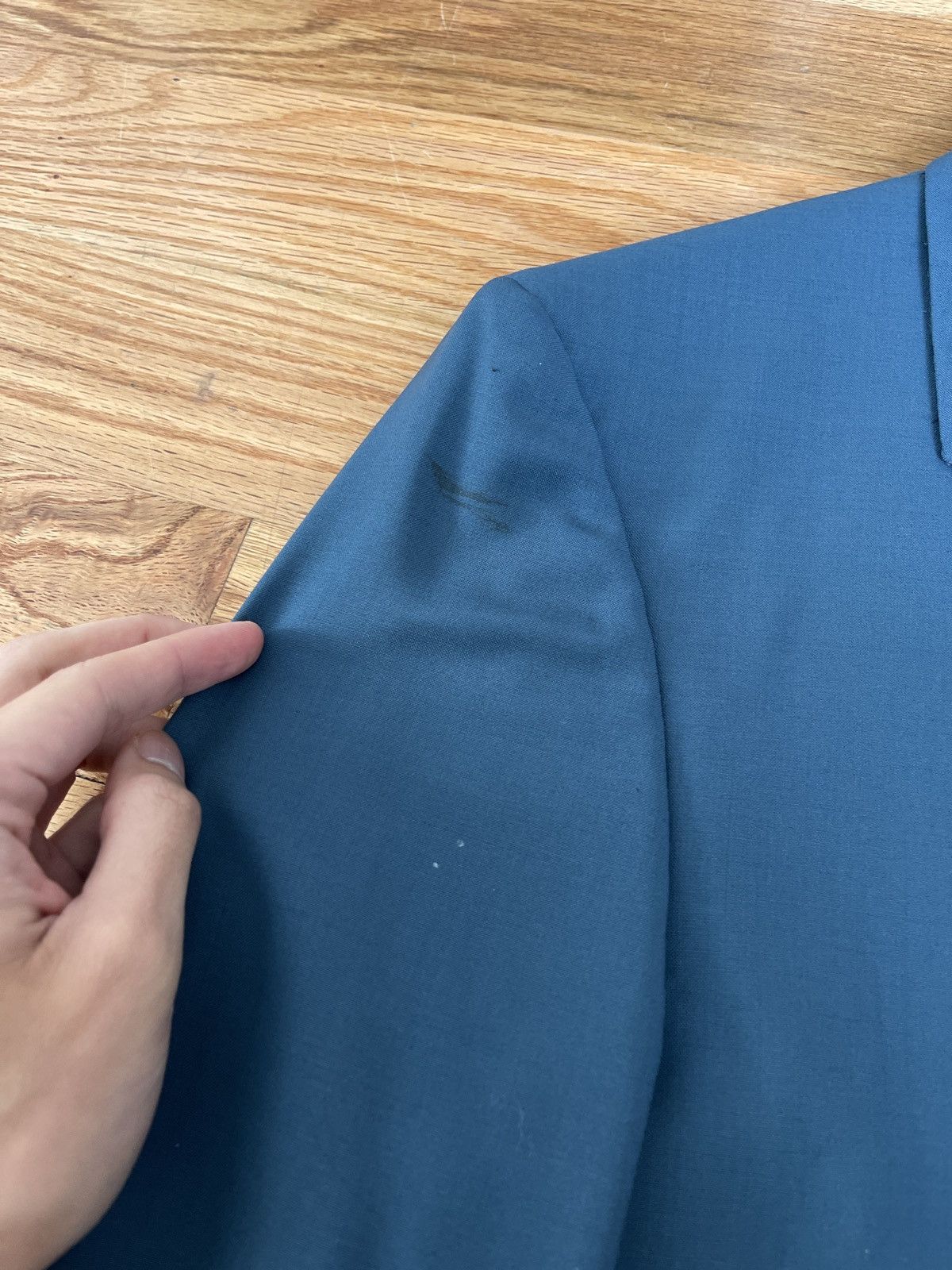 Prada Rare Prada teal wool mohair blazer suit jacket 2013/2014 Size 48R - 15 Thumbnail