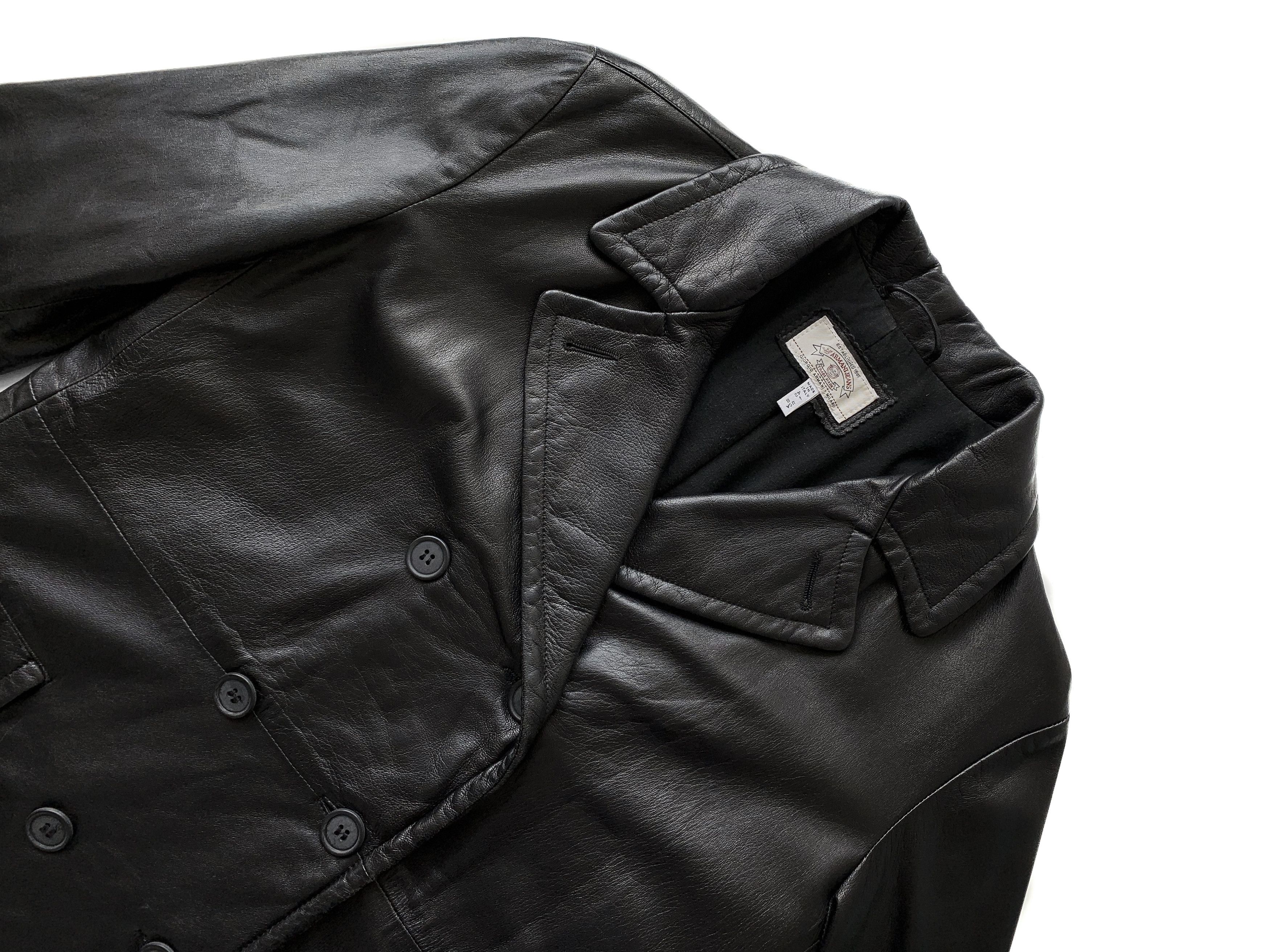 Armani Jeans Vintage black leather wmn's jacket