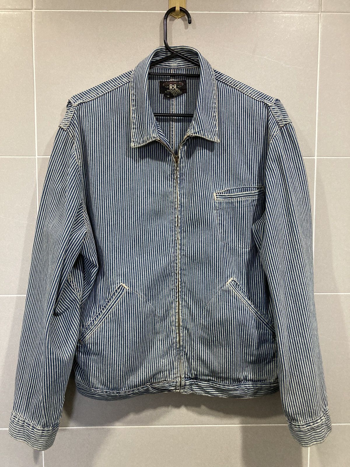 ジャケット・アウター RRL 90s Hickory Coveralls L RRL Ralph Lauren × Vintage Vintage 90s RRL Double RL Ralph Lauren