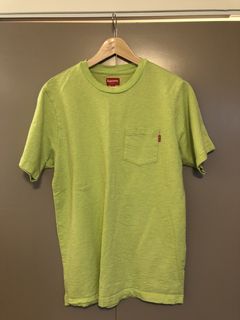 Supreme FW17 Dollar Tee Men's Size L Lime Green Graphic Logo