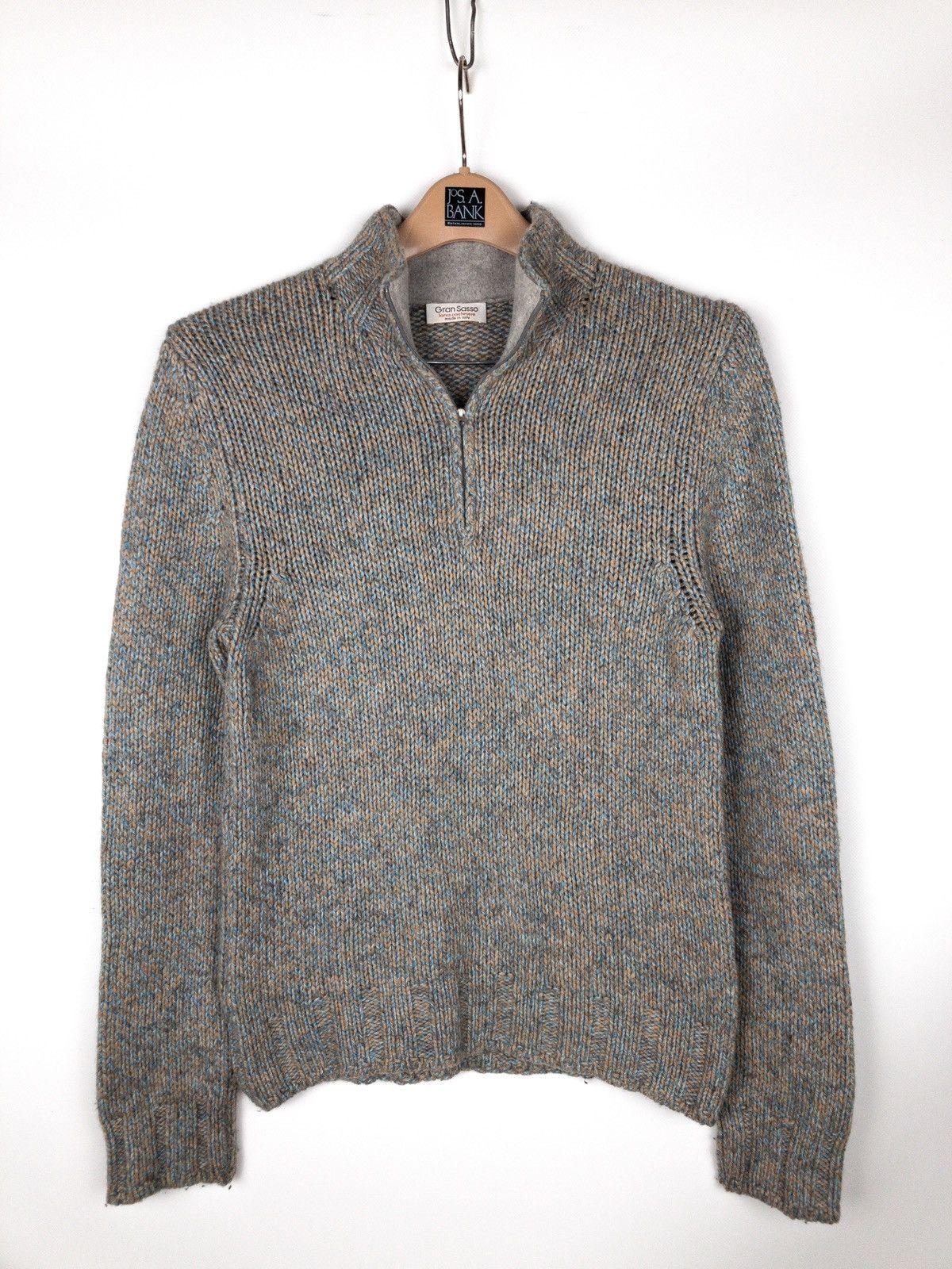 Vintage Vintage Lana Cashmere Gran Sasso 1/4 zip sweater | Grailed