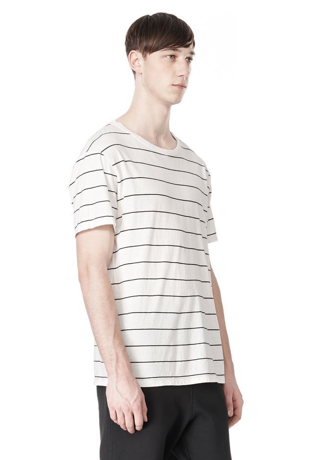 Alexander Wang Linen stripe short sleeve tee Size US M / EU 48-50 / 2 - 1 Preview