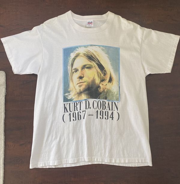 Vintage Vintage 94/95 Kurt Cobain Nirvana Memorial Shirt | Grailed