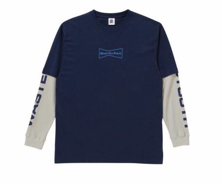 wasted youth×Black Eye Patch ロングTシャツ