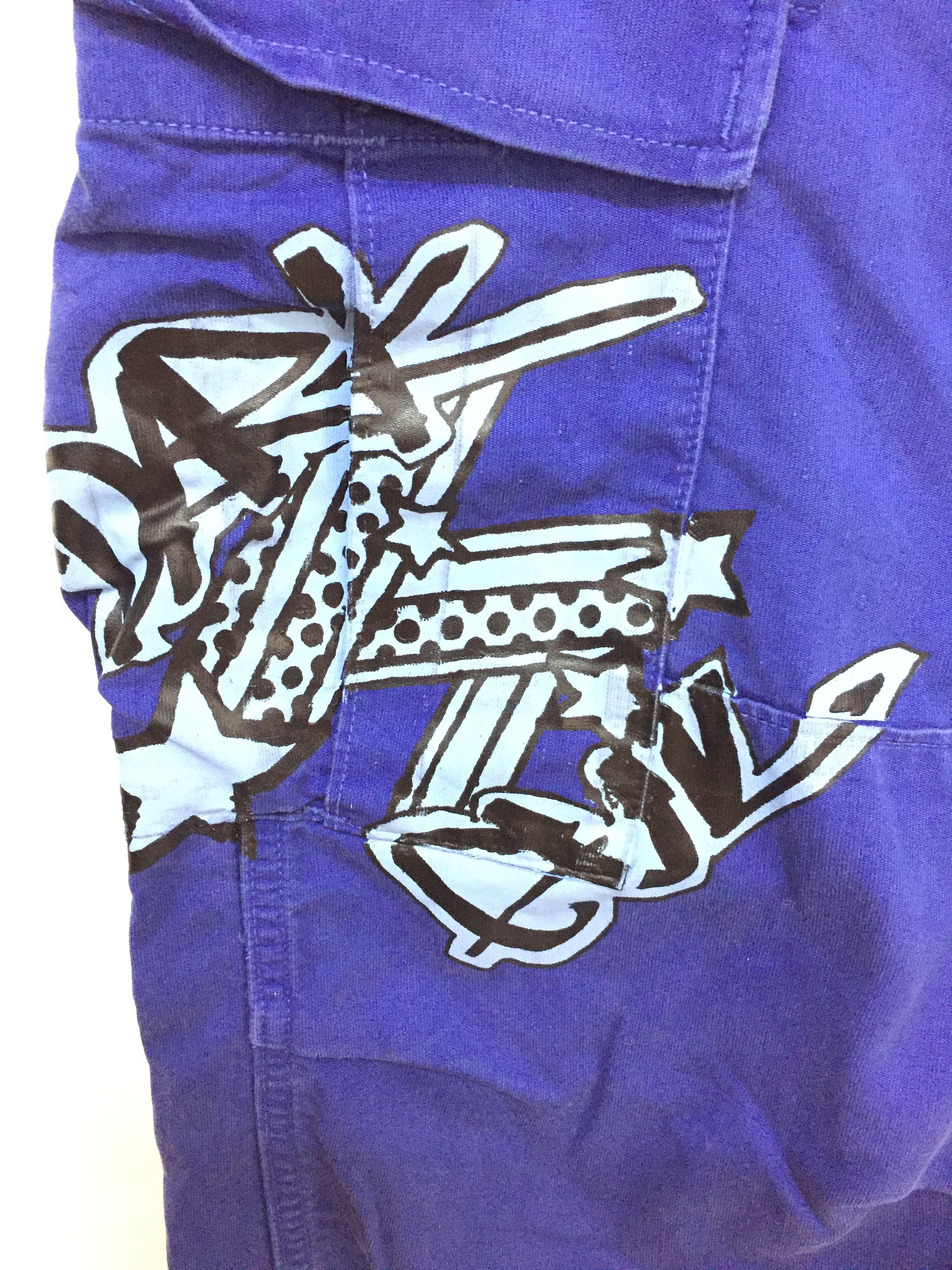 Japanese Brand RNA DNA FUCK you dark devil hem drawstring cargos pants Size US 31 - 6 Thumbnail