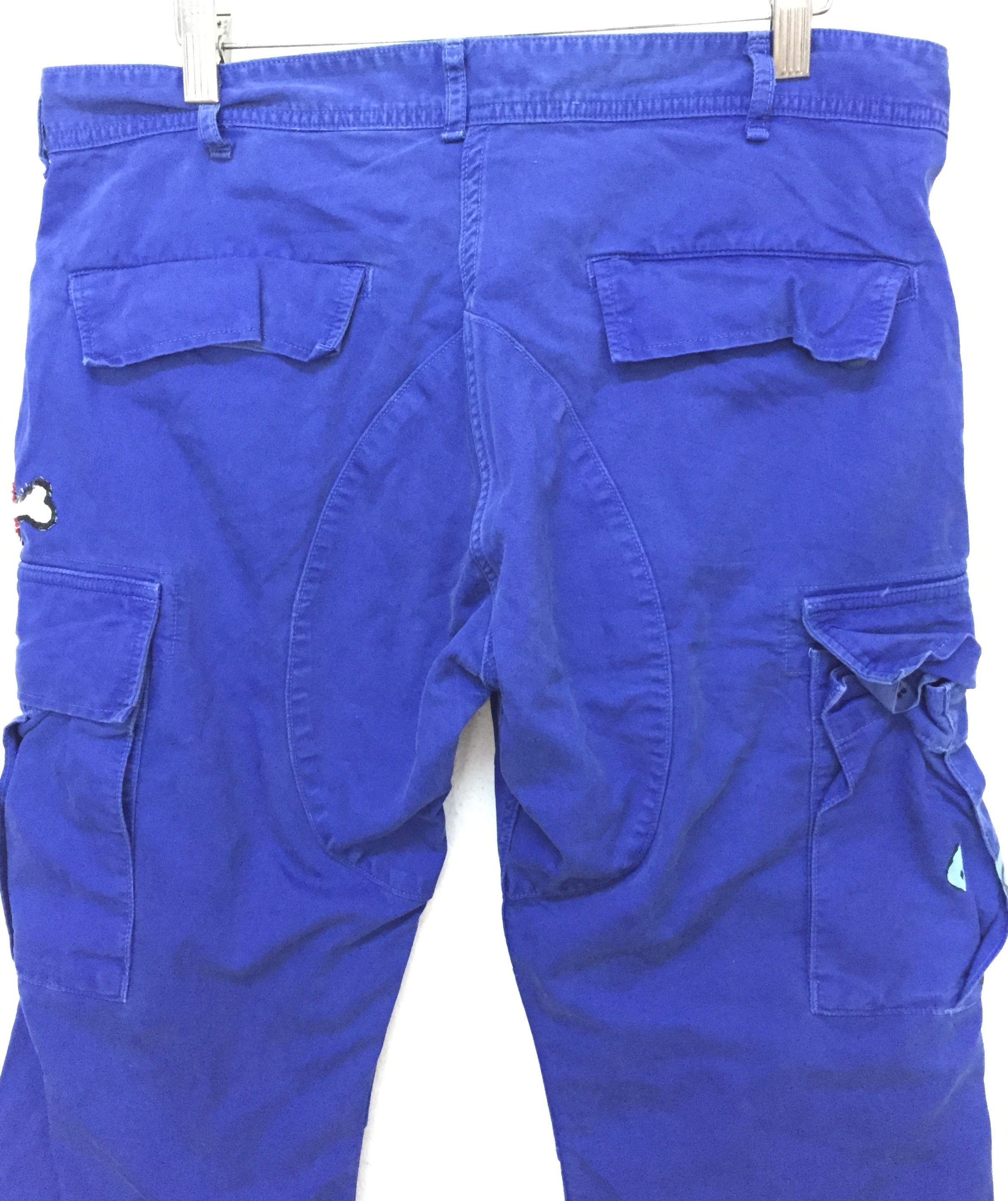 Japanese Brand RNA DNA FUCK you dark devil hem drawstring cargos pants Size US 31 - 9 Thumbnail