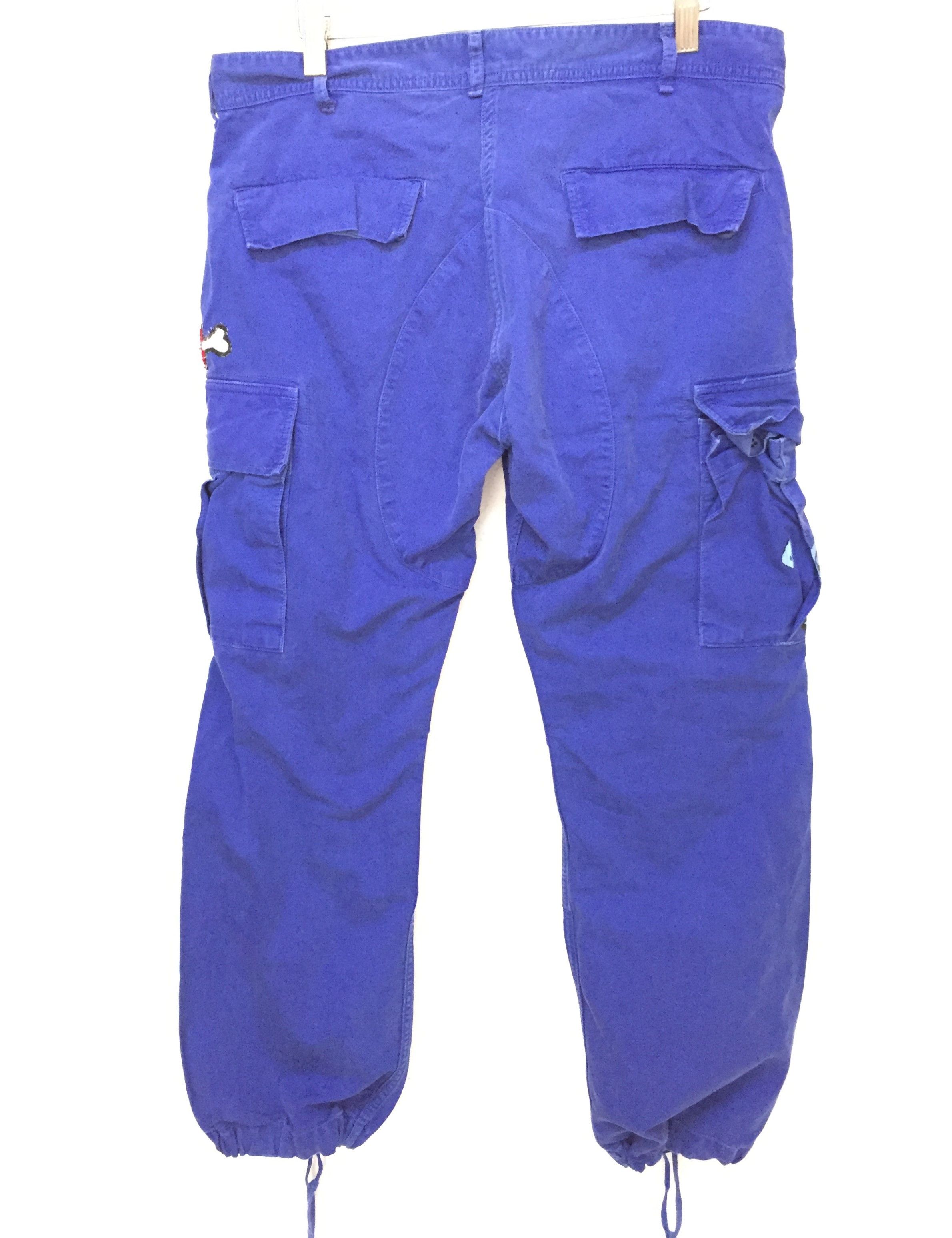 Japanese Brand RNA DNA FUCK you dark devil hem drawstring cargos pants Size US 31 - 8 Thumbnail