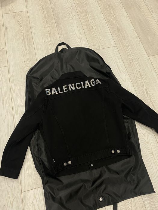 Balenciaga BALENCIAGA EMBELLISHED DENIM JACKET RARE* | Grailed