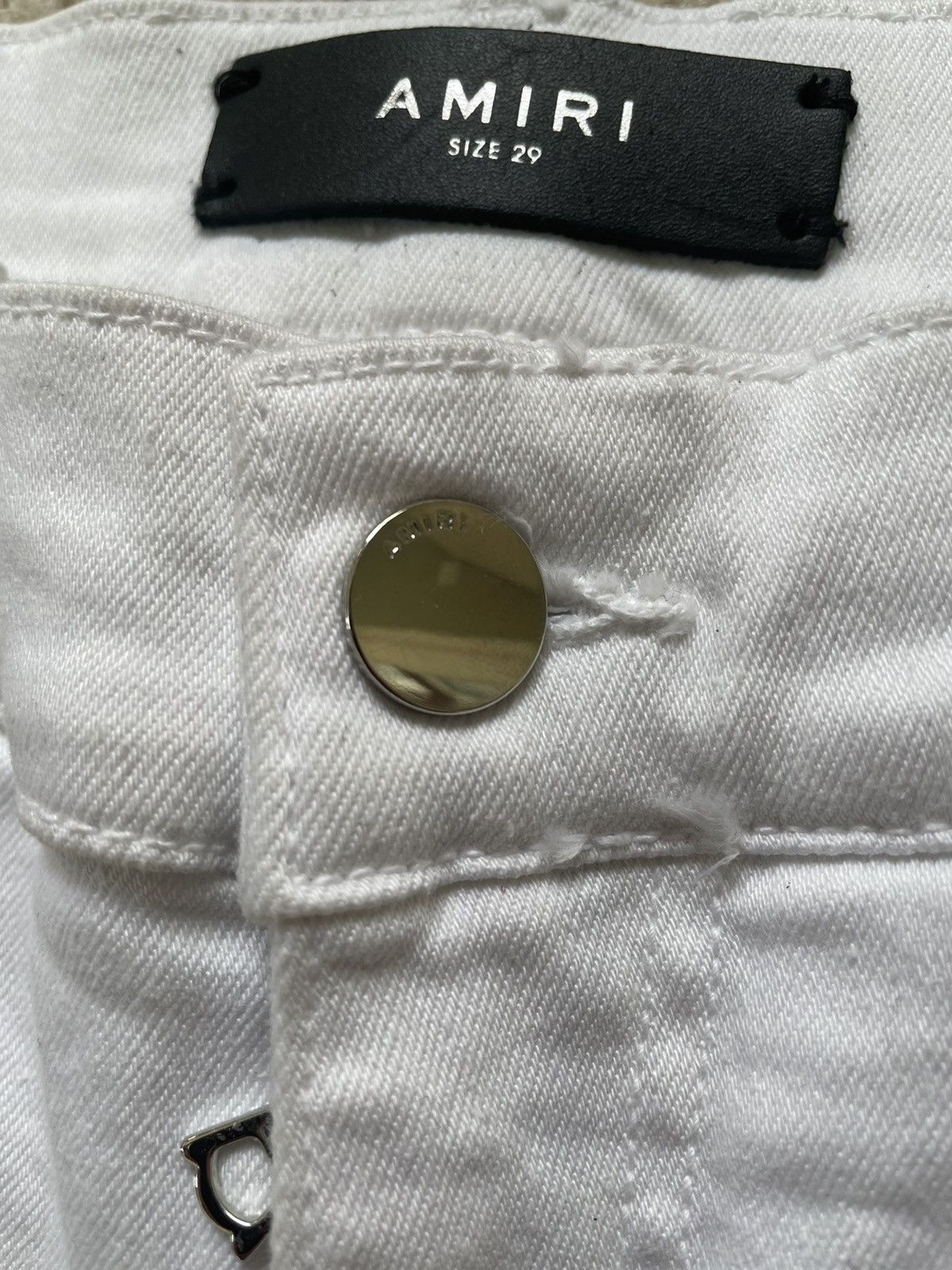 Amiri Amiri Art Patch Distressed Denim Size US 29 - 3 Thumbnail