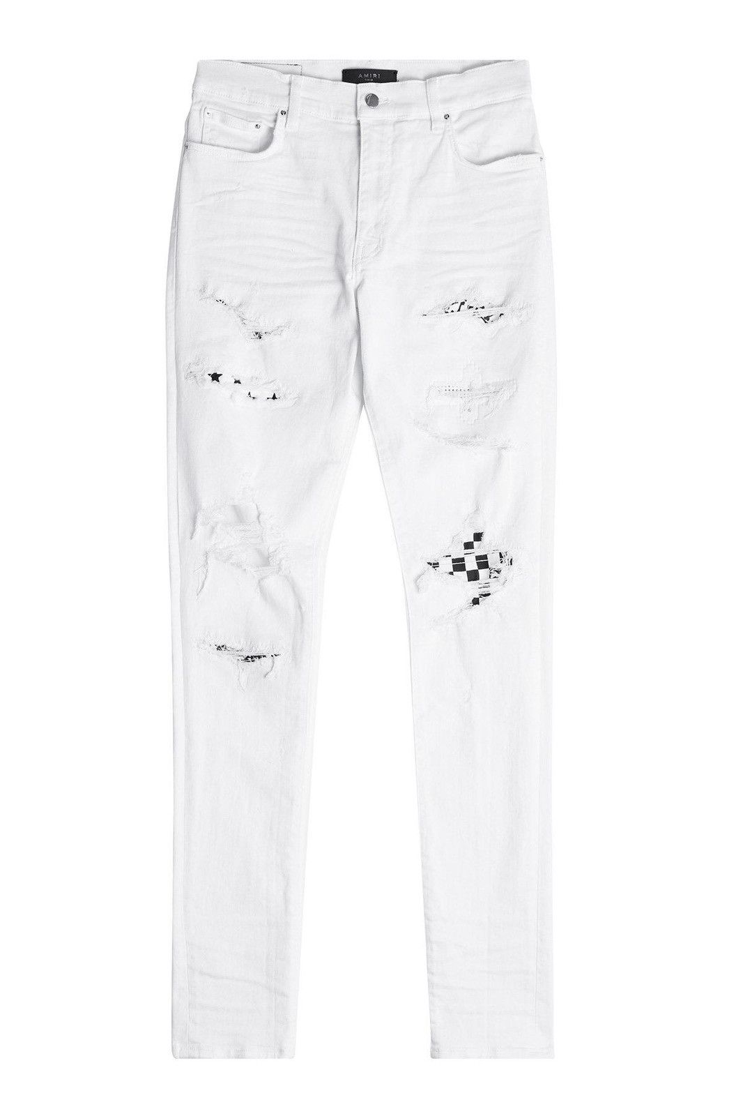 Amiri Amiri Art Patch Distressed Denim Size US 29 - 1 Thumbnail