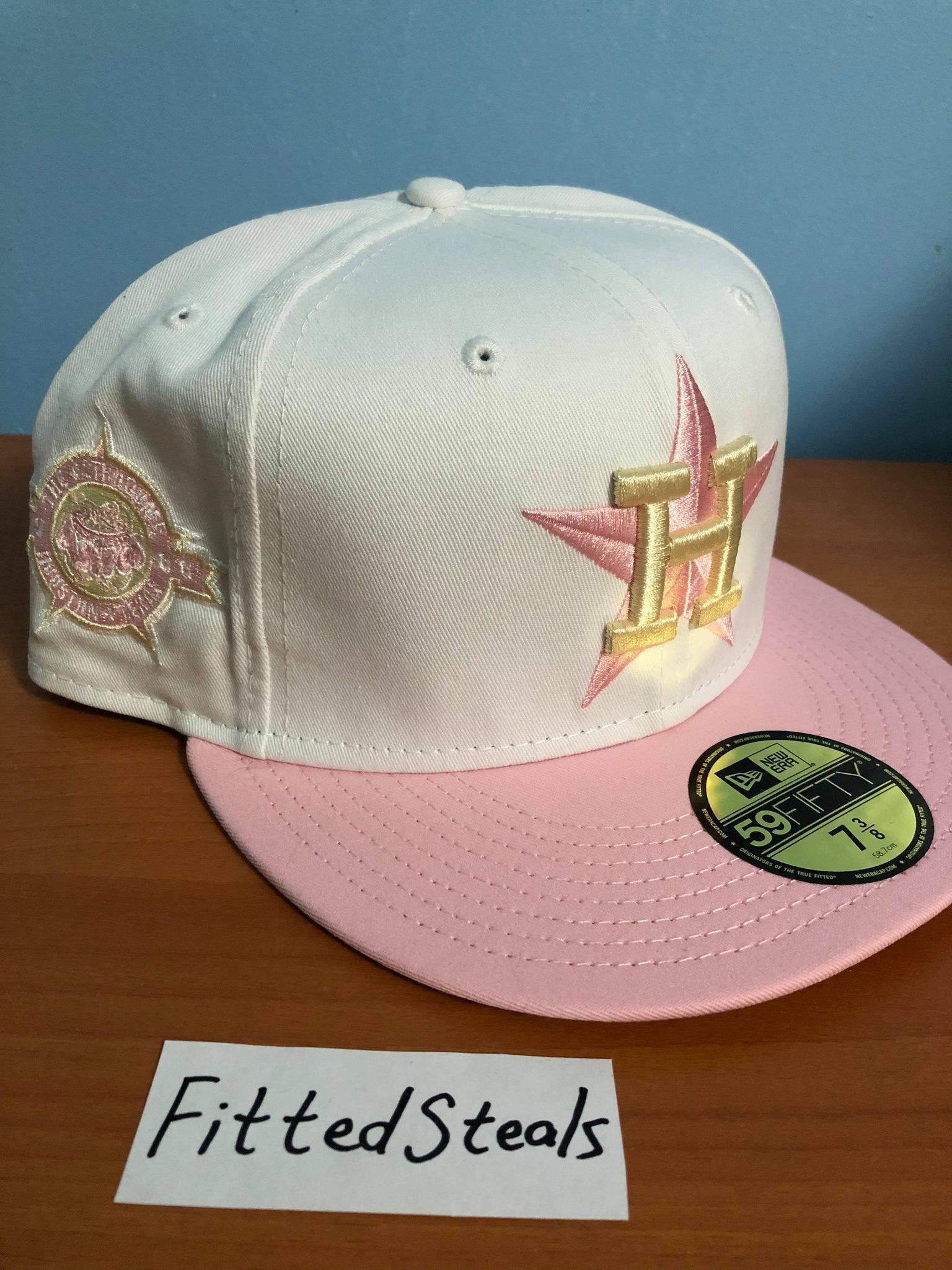 Houston　ASTROS Black Dashmark Mesh Houston Astros Pink Bottom 45th