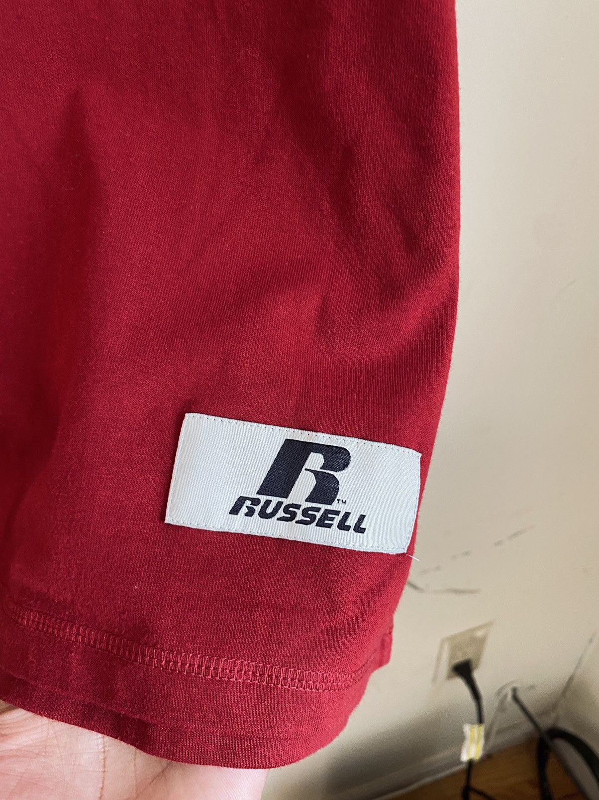 Russell Athletic × Vintage Vintage 90s Russel Athletic Tee Size US L / EU 52-54 / 3 - 3 Thumbnail