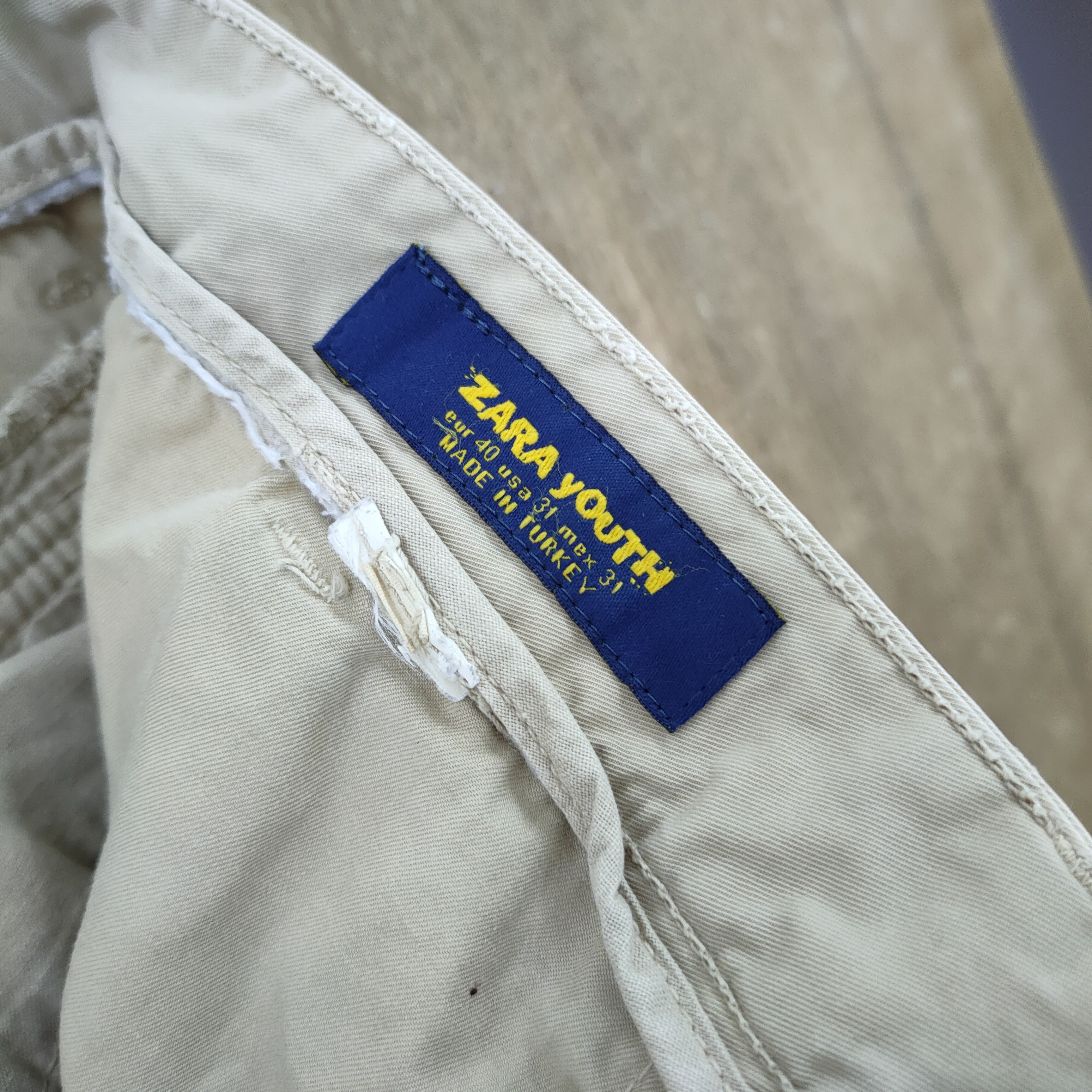 Japanese Brand × Zara VINTAGE ZARA YOUTH FADED CARGO PANTS Size US 30 / EU 46 - 4 Thumbnail