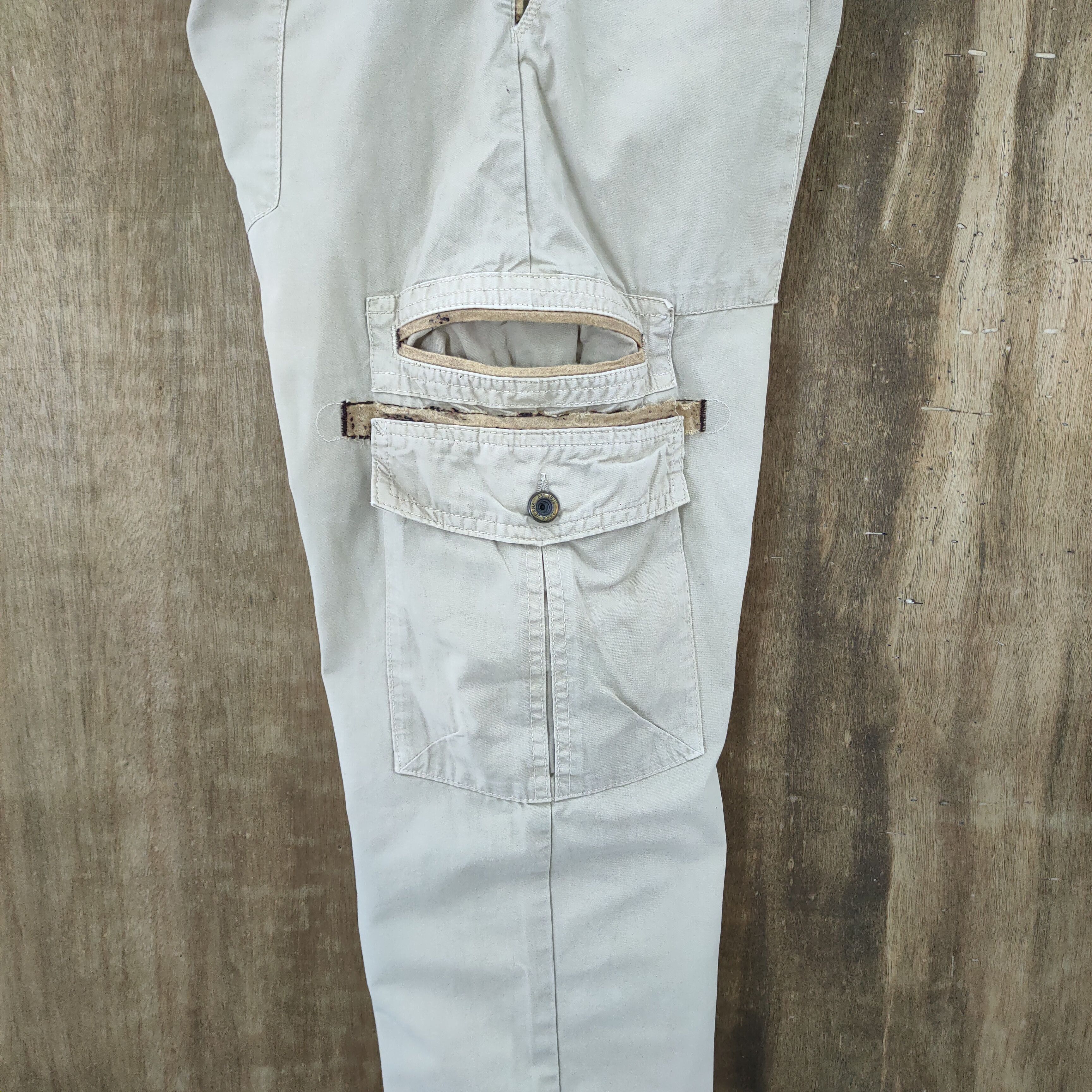 Japanese Brand × Zara VINTAGE ZARA YOUTH FADED CARGO PANTS Size US 30 / EU 46 - 10 Thumbnail
