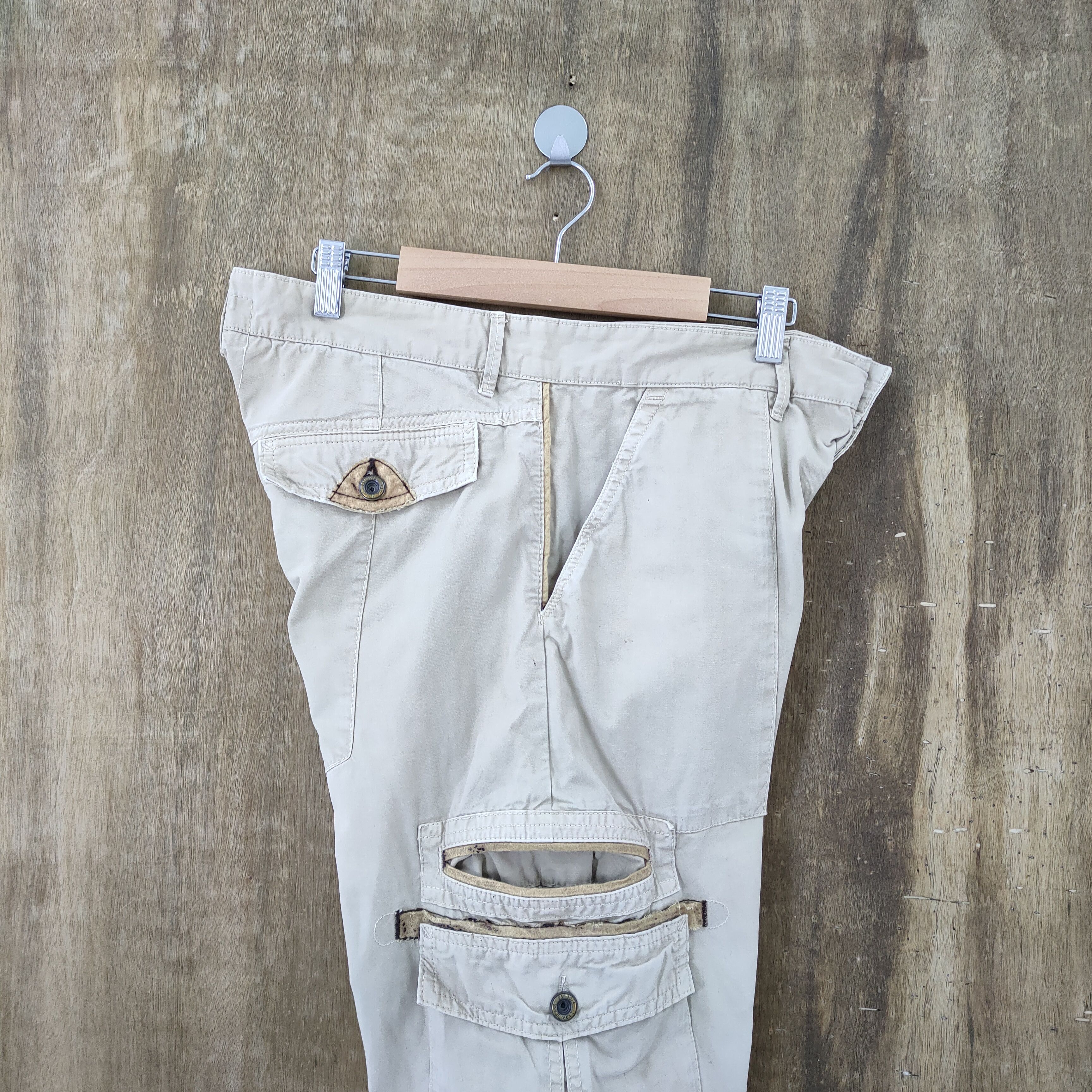 Japanese Brand × Zara VINTAGE ZARA YOUTH FADED CARGO PANTS Size US 30 / EU 46 - 9 Thumbnail