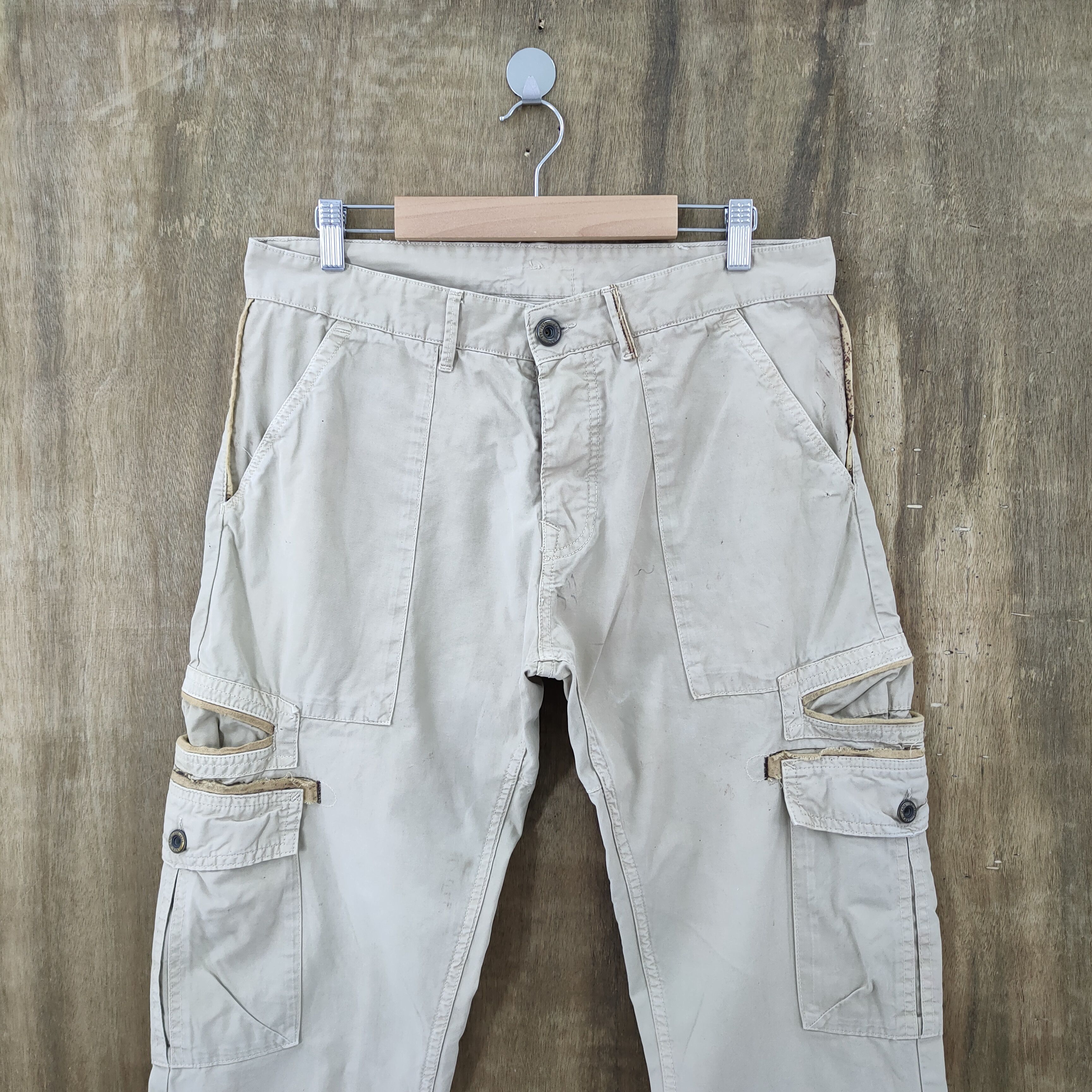 Japanese Brand × Zara VINTAGE ZARA YOUTH FADED CARGO PANTS Size US 30 / EU 46 - 5 Thumbnail