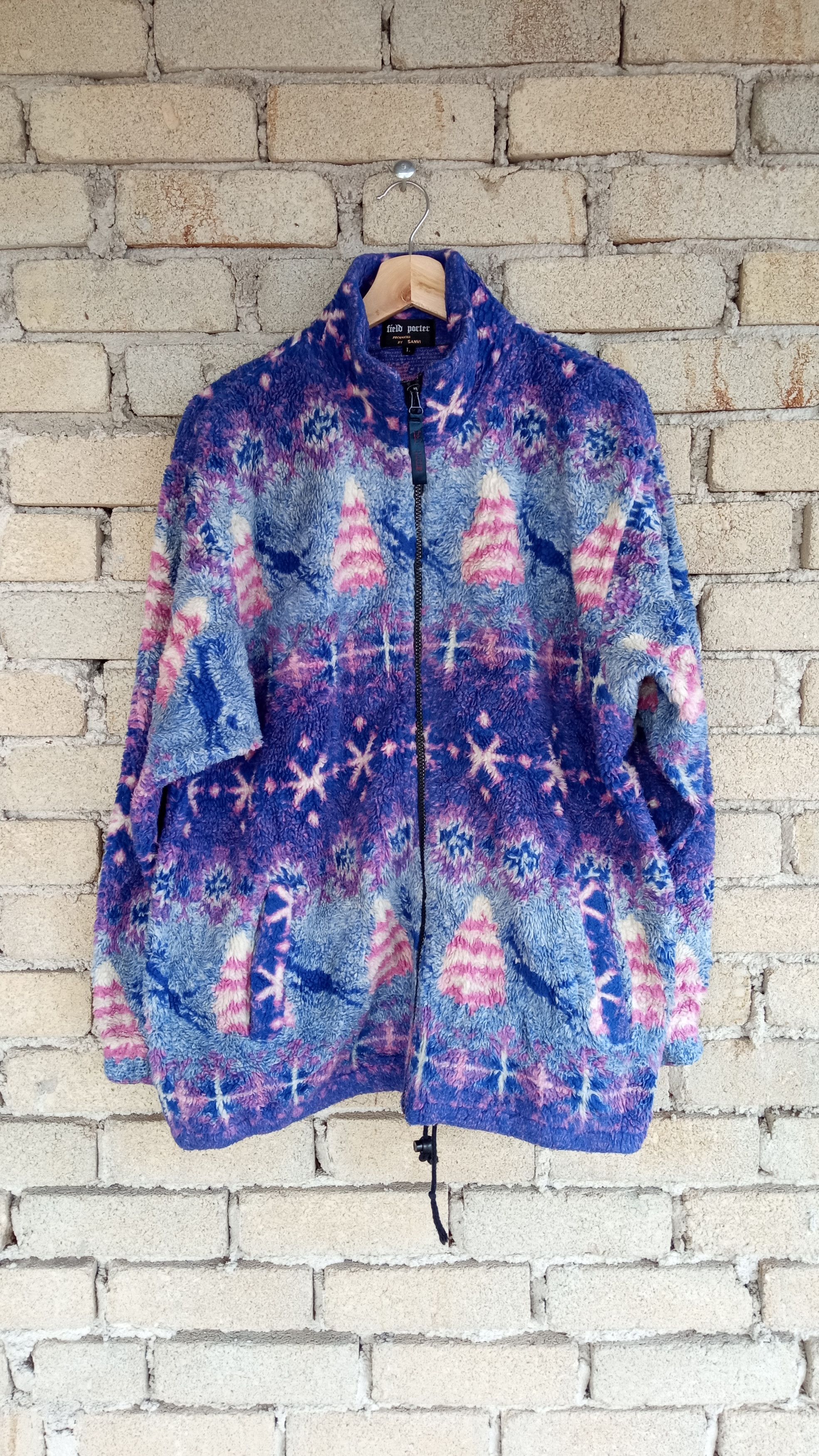 Japanese Brand 🔥Vtg Field Porter Multicolor Fleece Sweater Missoni Style Size US L / EU 52-54 / 3 - 16 Thumbnail