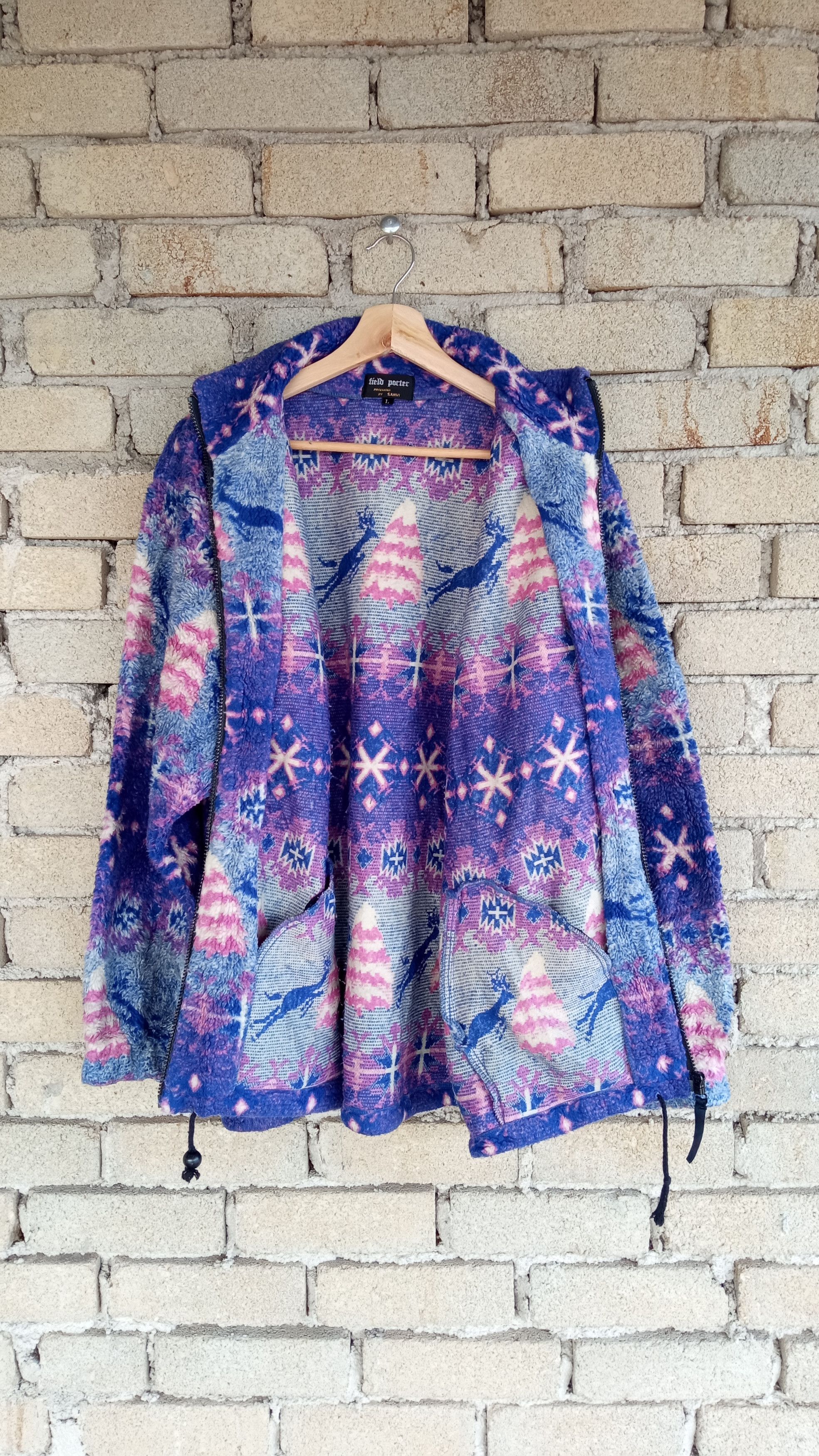 Japanese Brand 🔥Vtg Field Porter Multicolor Fleece Sweater Missoni Style Size US L / EU 52-54 / 3 - 17 Thumbnail