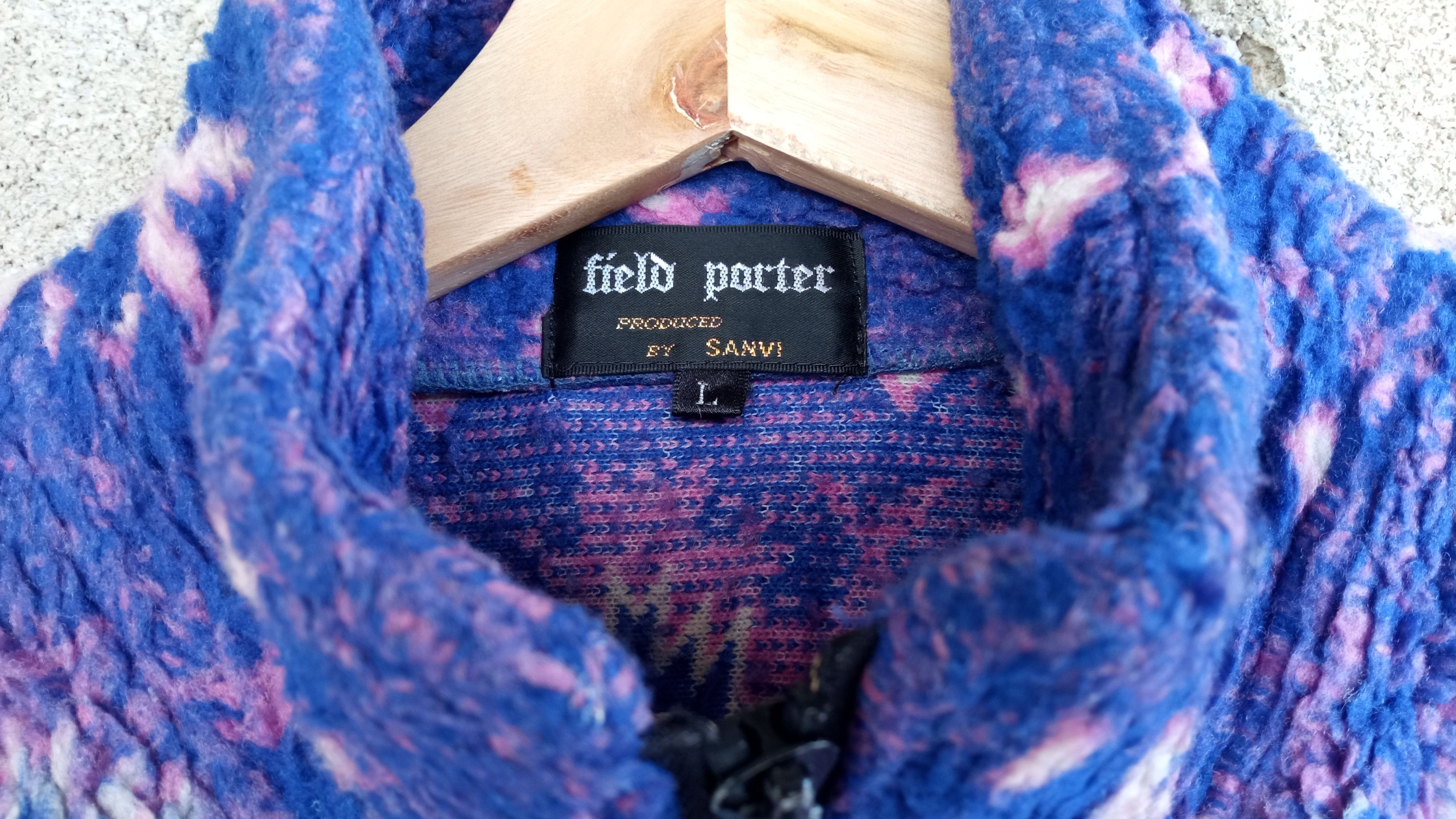Japanese Brand 🔥Vtg Field Porter Multicolor Fleece Sweater Missoni Style Size US L / EU 52-54 / 3 - 13 Thumbnail