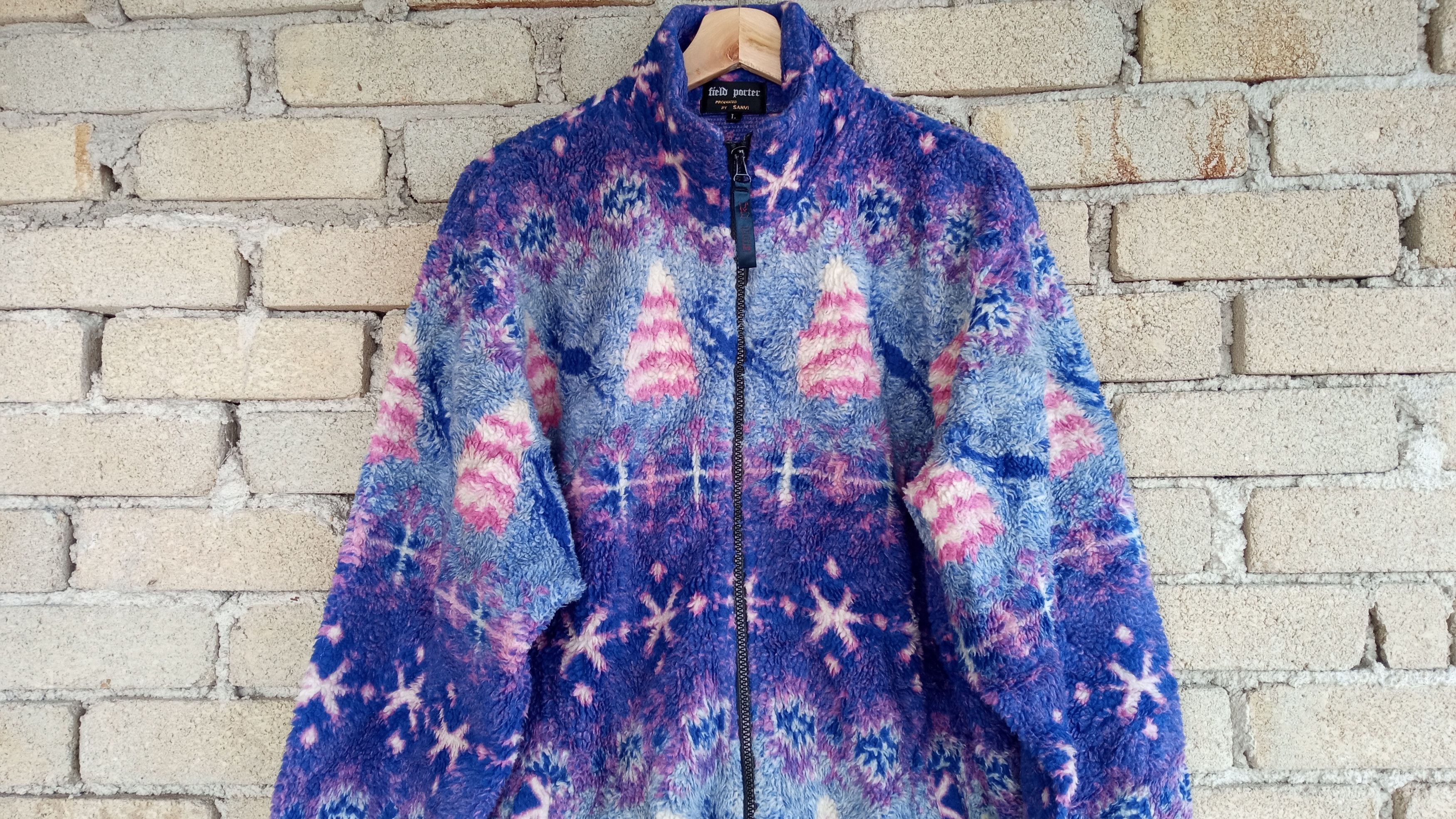 Japanese Brand 🔥Vtg Field Porter Multicolor Fleece Sweater Missoni Style Size US L / EU 52-54 / 3 - 6 Thumbnail