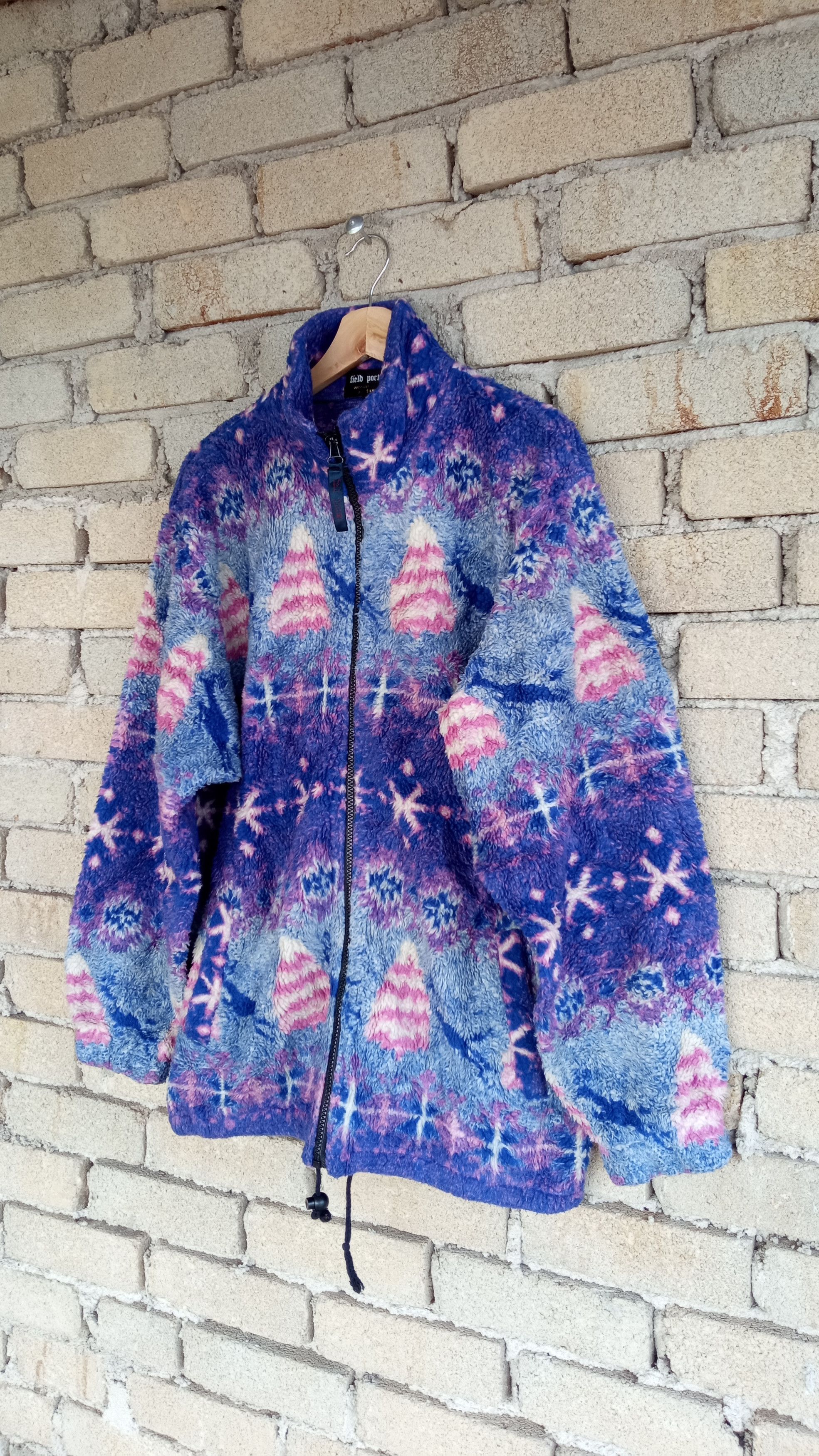 Japanese Brand 🔥Vtg Field Porter Multicolor Fleece Sweater Missoni Style Size US L / EU 52-54 / 3 - 3 Thumbnail
