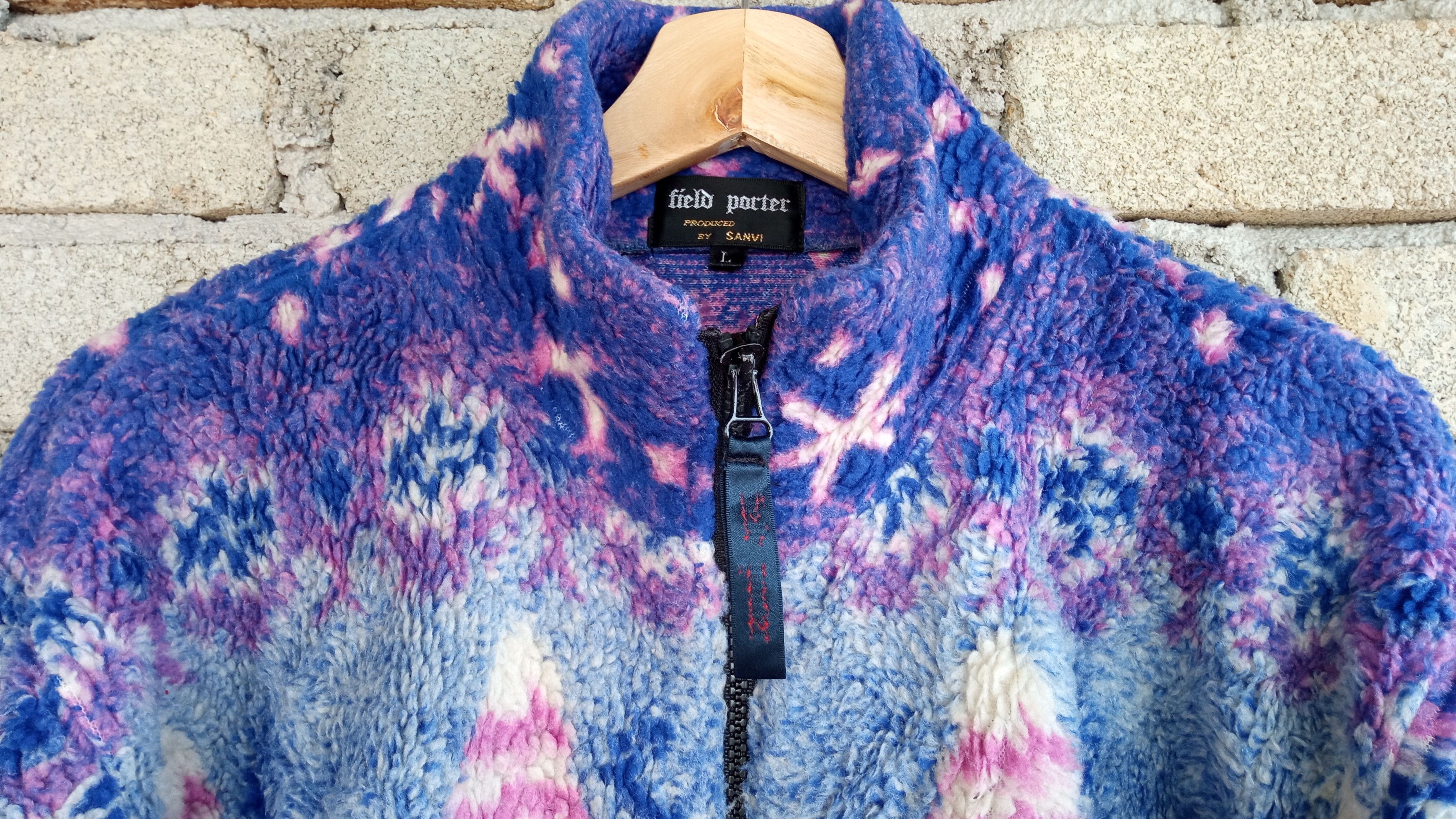 Japanese Brand 🔥Vtg Field Porter Multicolor Fleece Sweater Missoni Style Size US L / EU 52-54 / 3 - 11 Thumbnail