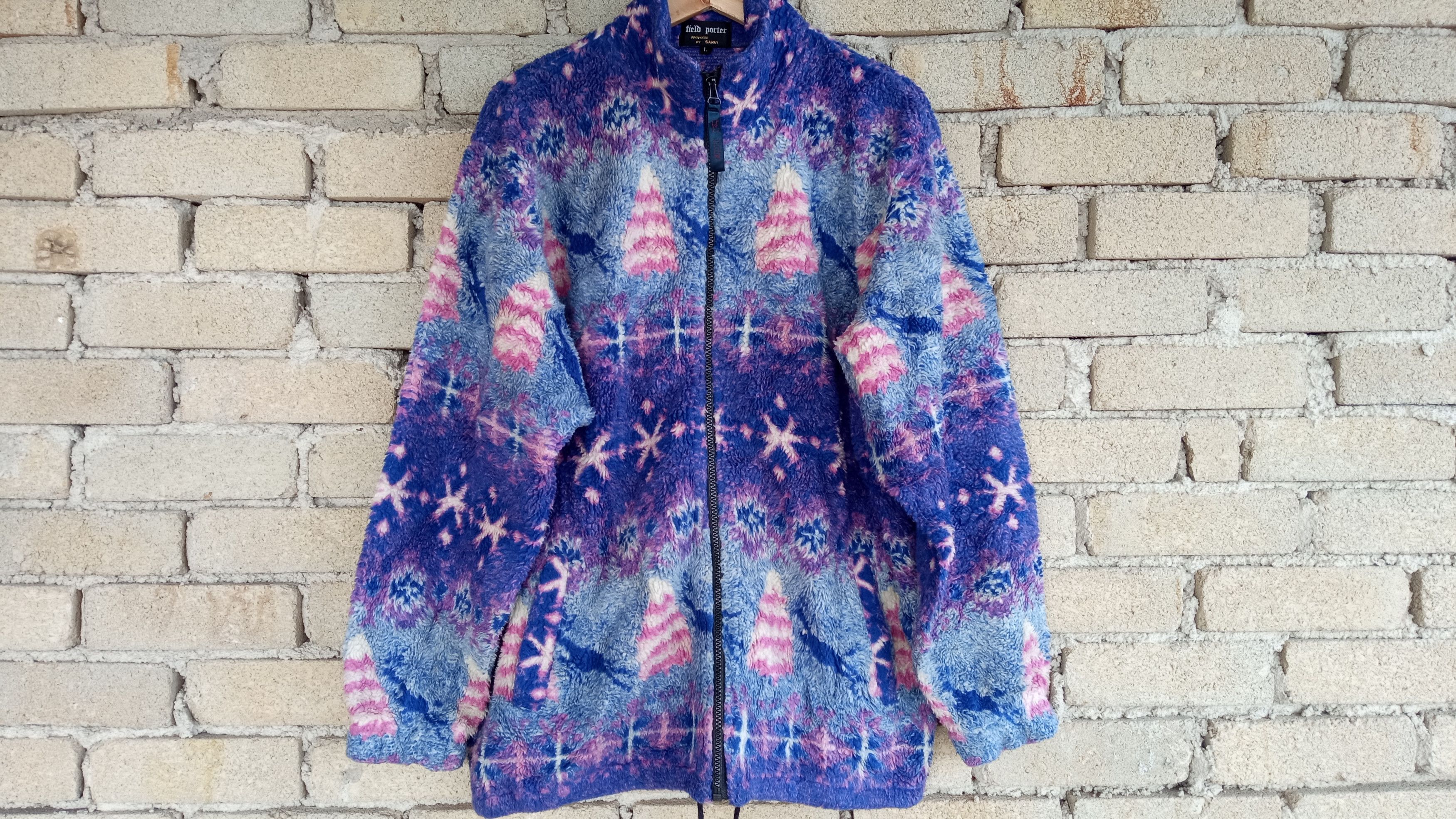 Japanese Brand 🔥Vtg Field Porter Multicolor Fleece Sweater Missoni Style Size US L / EU 52-54 / 3 - 5 Thumbnail