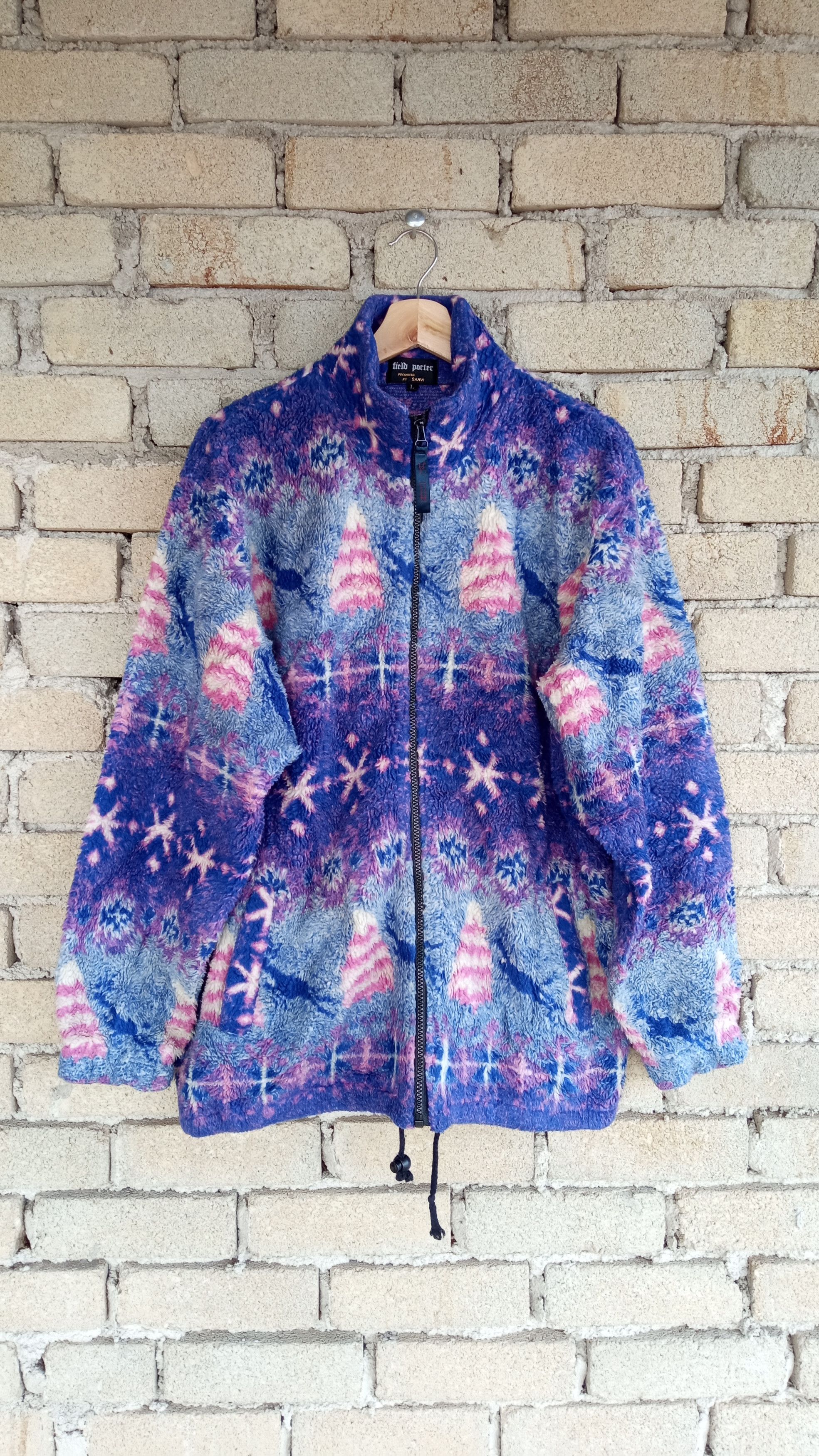 Japanese Brand 🔥Vtg Field Porter Multicolor Fleece Sweater Missoni Style Size US L / EU 52-54 / 3 - 1 Thumbnail