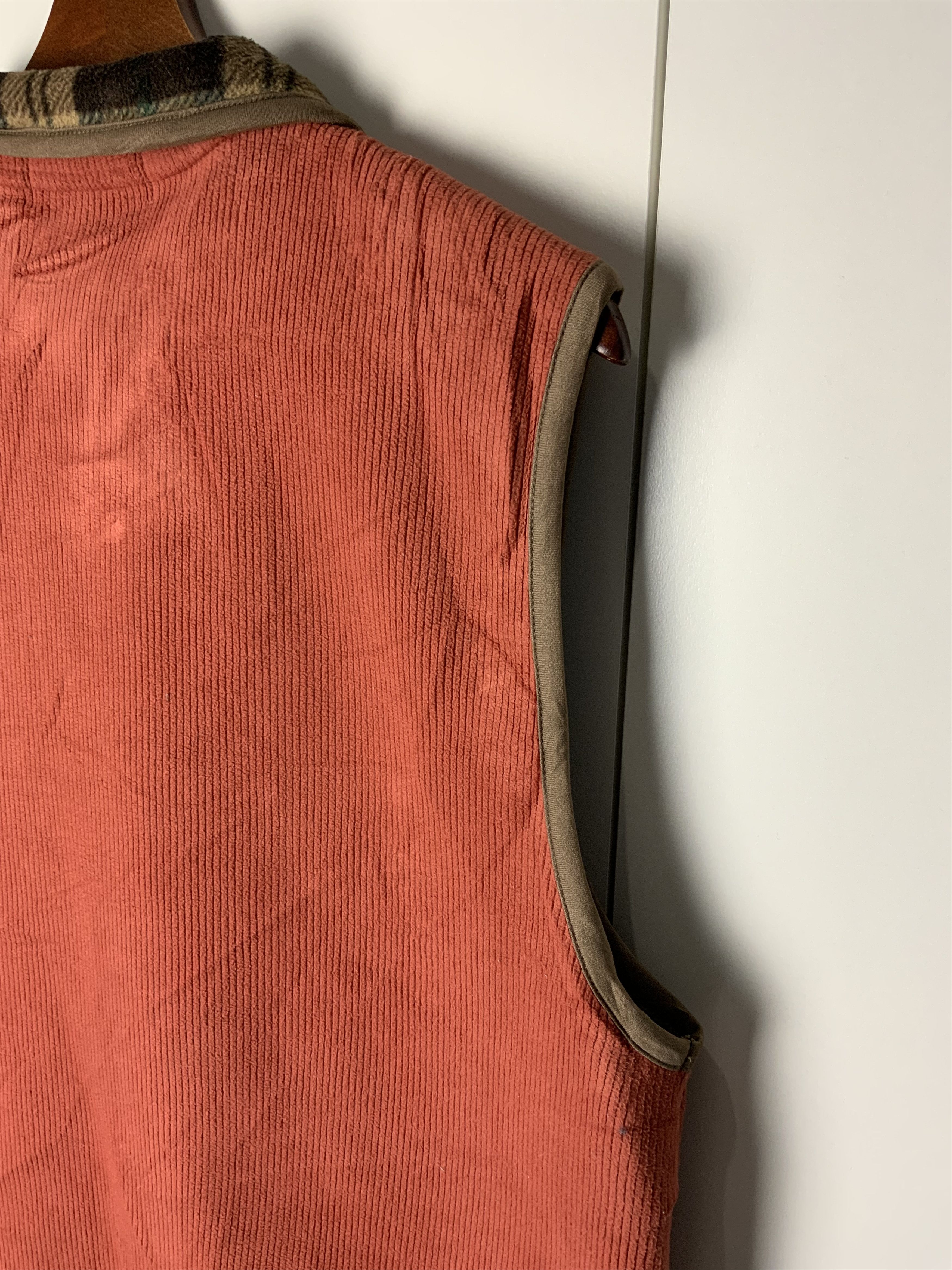 Japanese Brand Paris Orange Winter Coduroi Vest Size US L / EU 52-54 / 3 - 10 Thumbnail