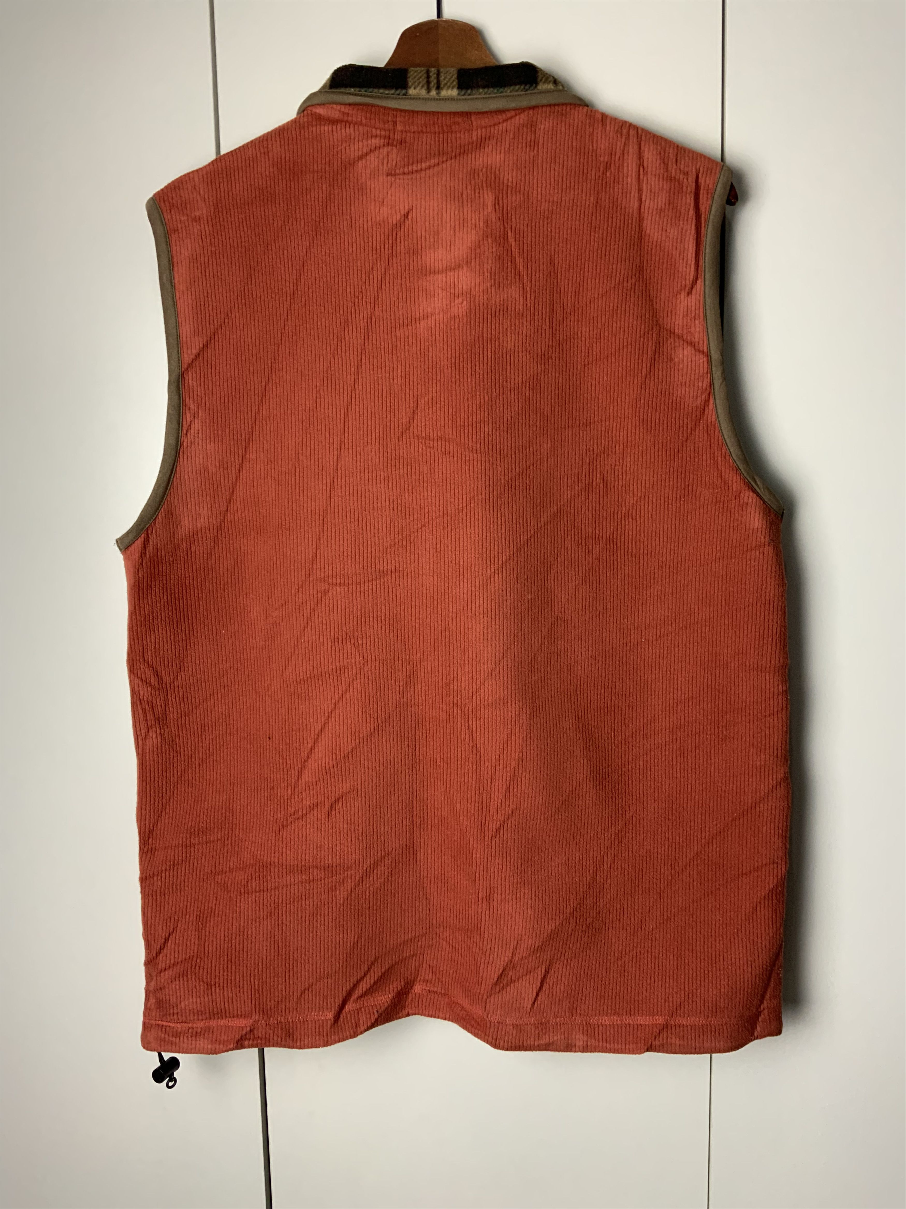 Japanese Brand Paris Orange Winter Coduroi Vest Size US L / EU 52-54 / 3 - 3 Thumbnail