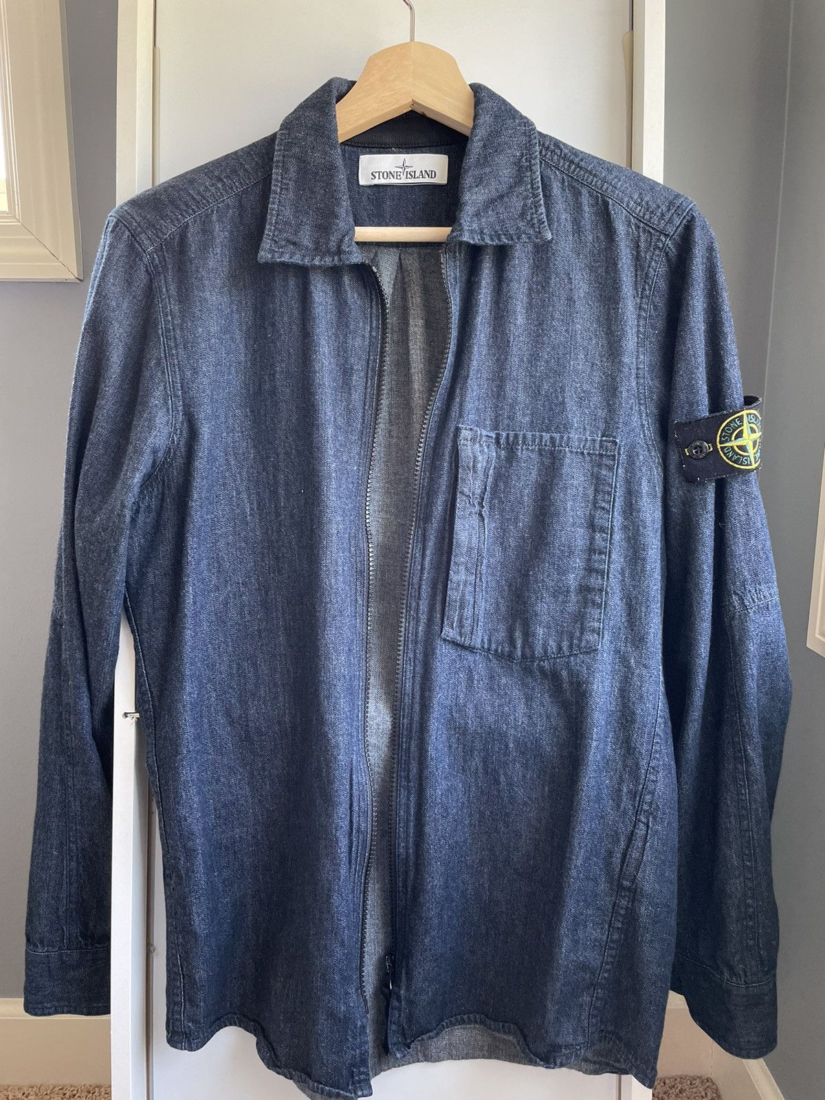Stone Island Stone Island Men’s Denim zip-up over Shirt Size US S / EU 44-46 / 1 - 1 Thumbnail
