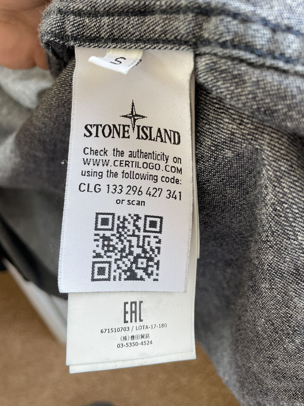 Stone Island Stone Island Men’s Denim zip-up over Shirt Size US S / EU 44-46 / 1 - 4 Thumbnail