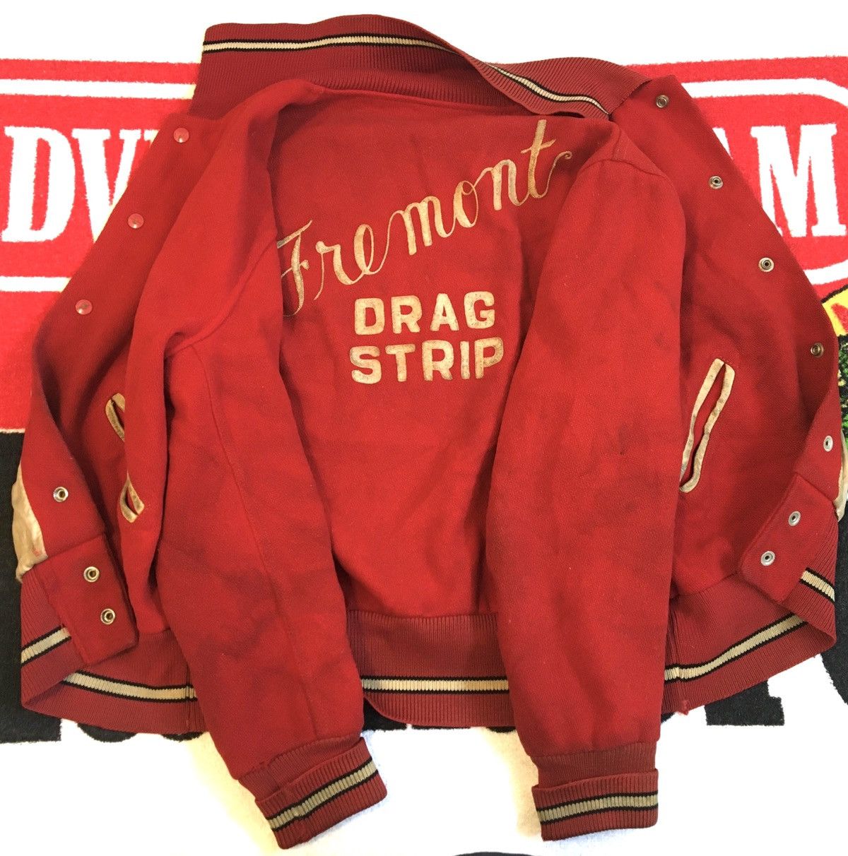 Made In Usa Vintage Vintage 70s Fremont Drag Strip Varsity Jacket Grailed