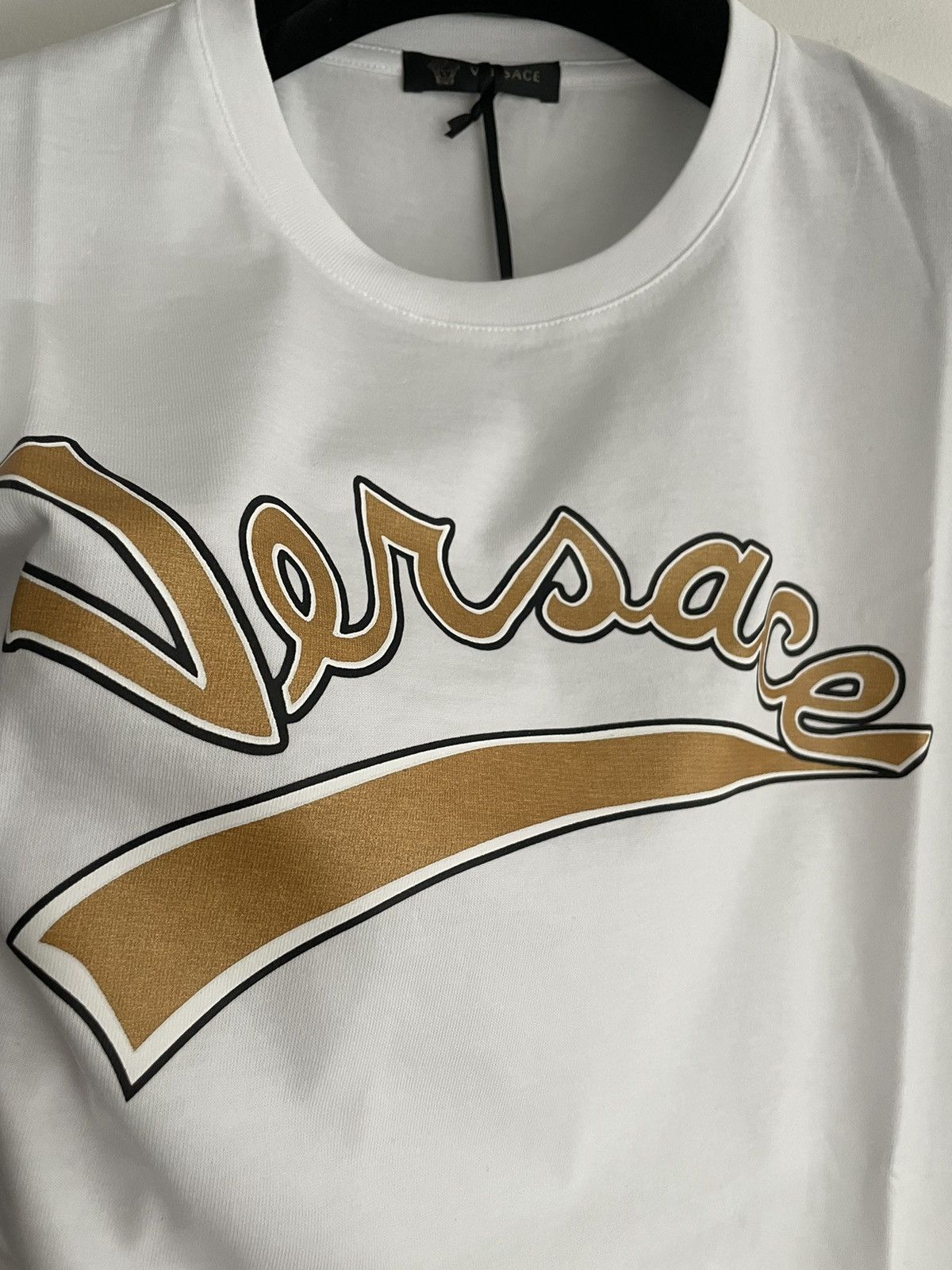Versace New Super Runway Limited Edition Versace Logo Tee T-shirt Size US XL / EU 56 / 4 - 21 Thumbnail